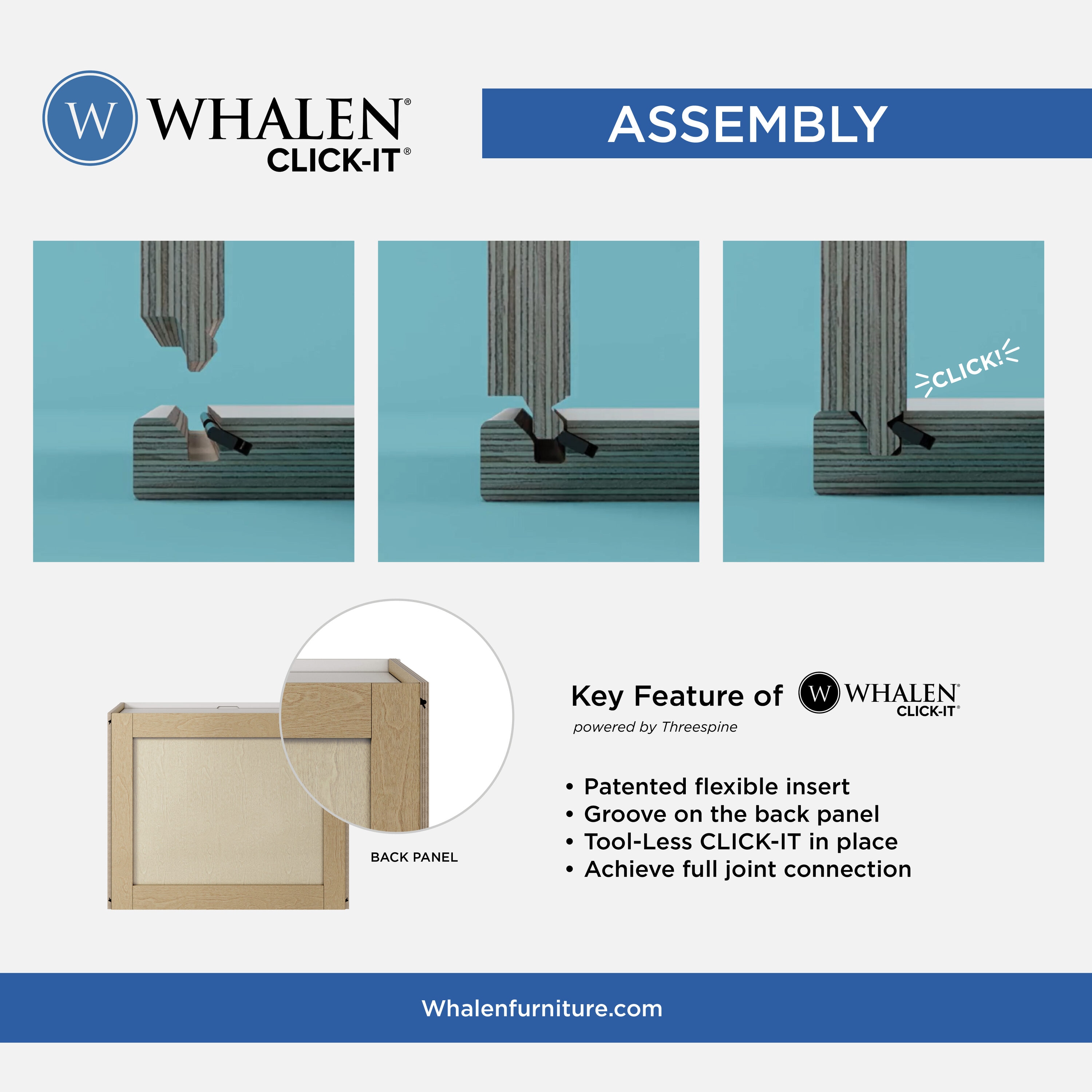 Whalen CLICK-IT LWSCLICK-71G Cabinet-Accessories - View #2