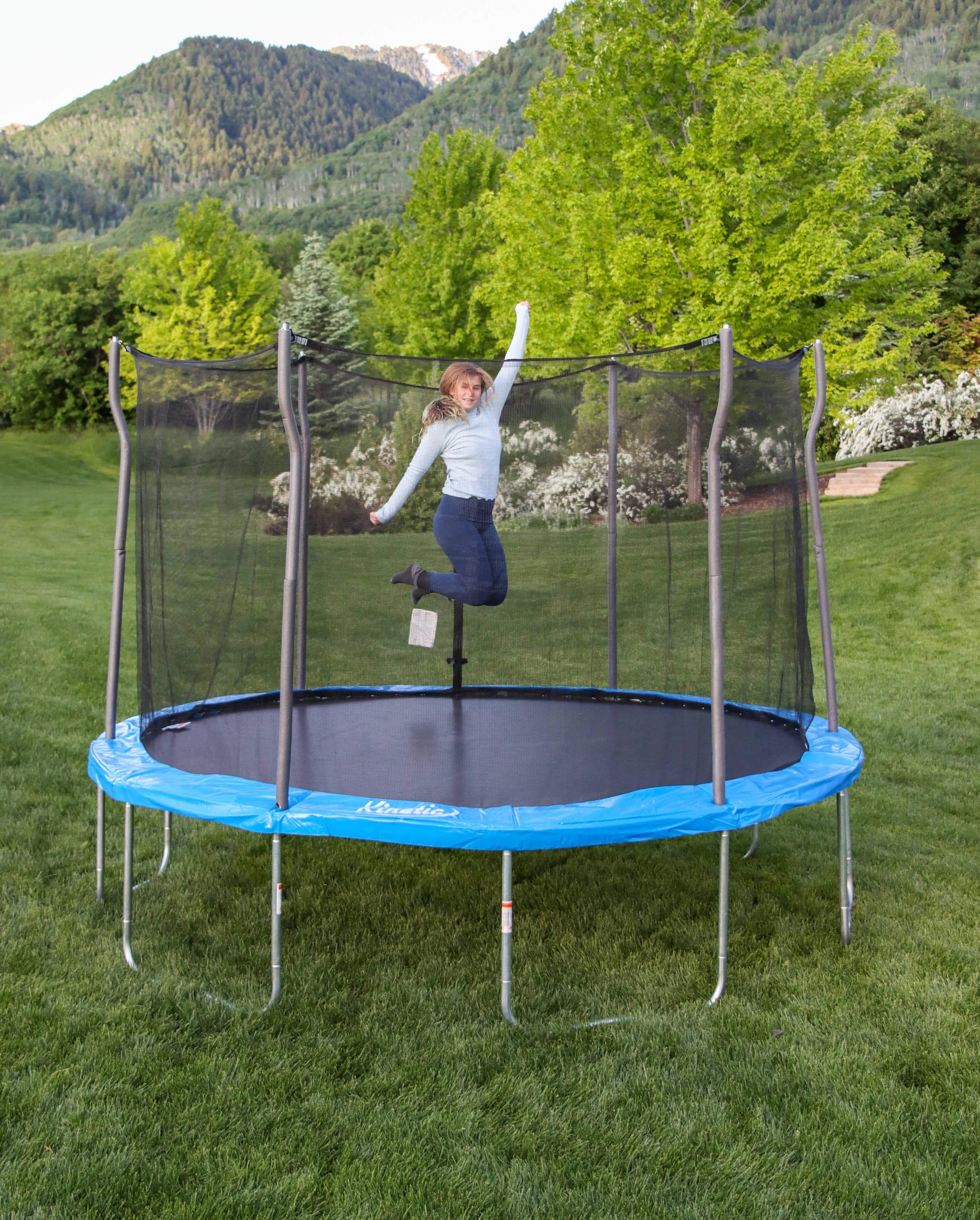 Propel 12 foot 12-ft Round Backyard in Blue in the Trampolines department Lowes.com