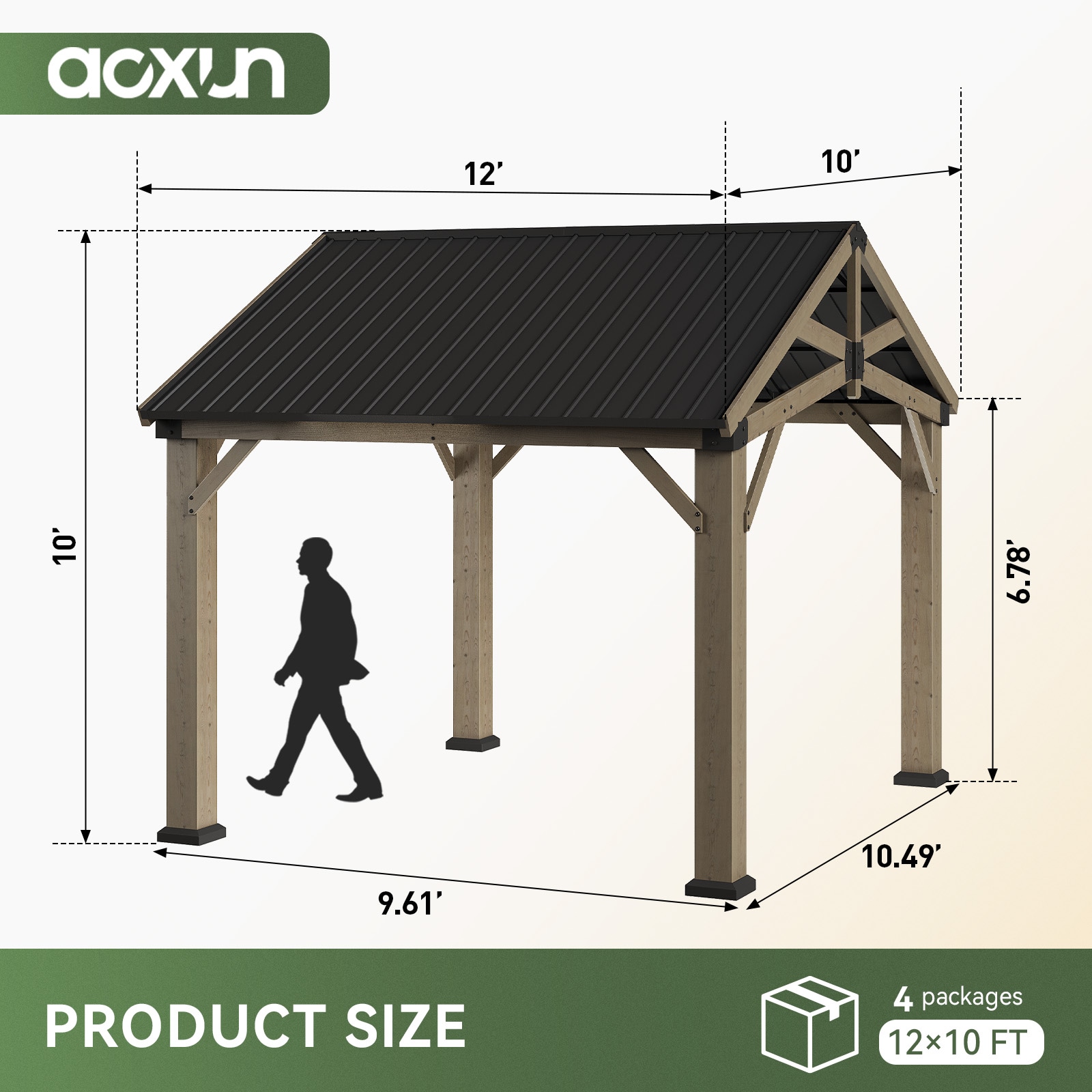 AOXUN G30005 Wood-Resin-Gazebos - View #5