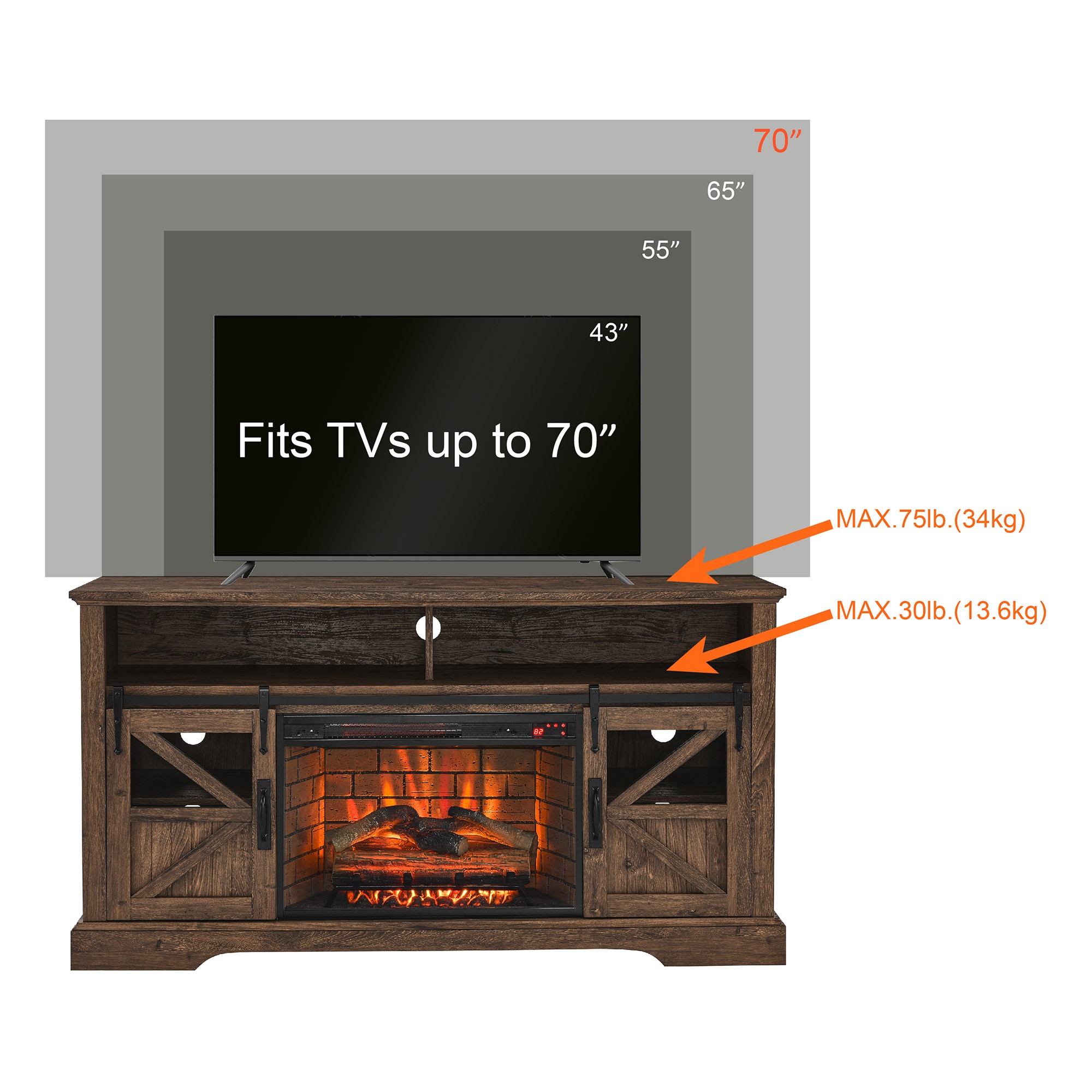 SINOFURN SYC070010BN Electric-Fireplaces - View #13