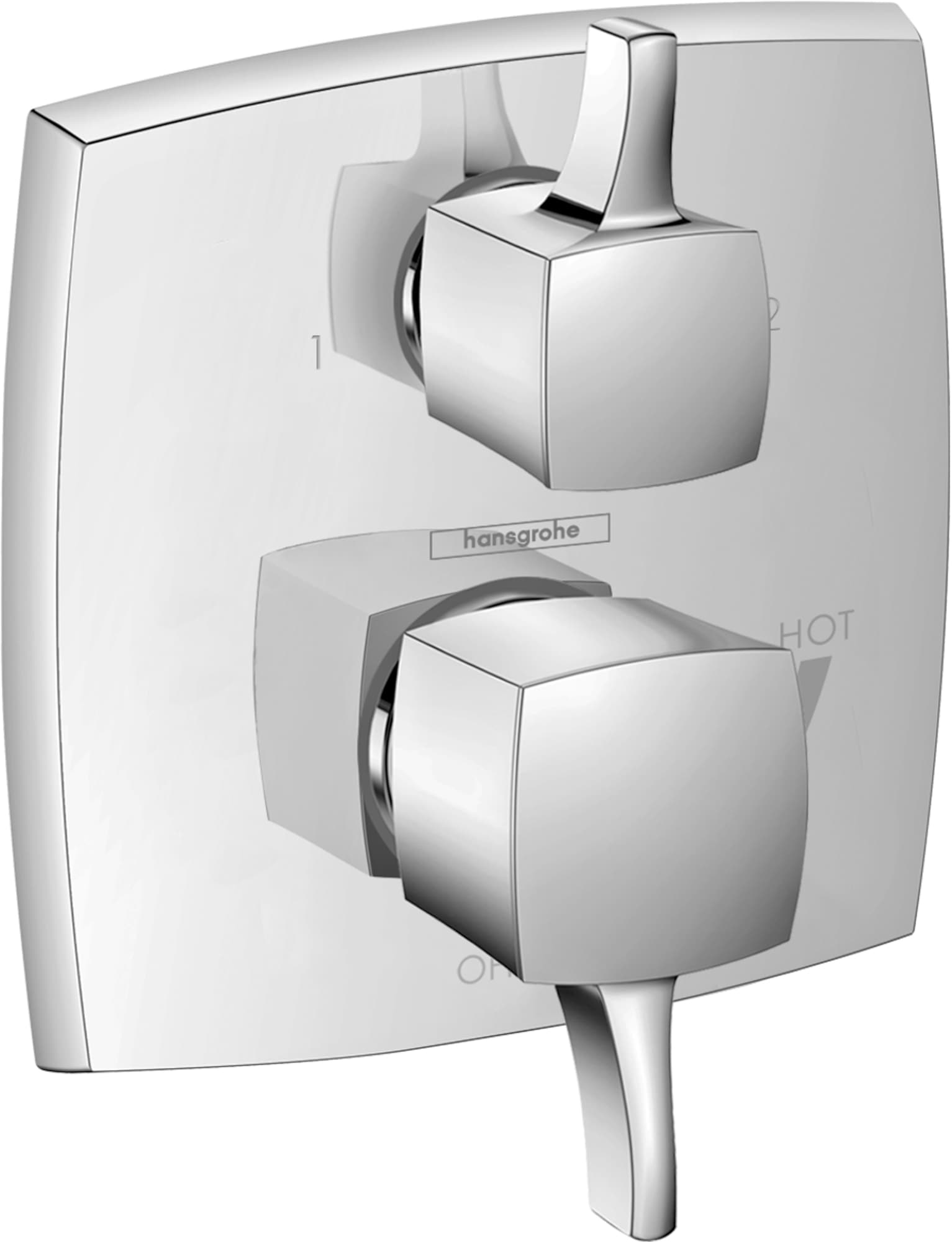 Hansgrohe 15865001 Ecostat Classic Chrome 3.8-Inches Universal Shower Pressure balance trim