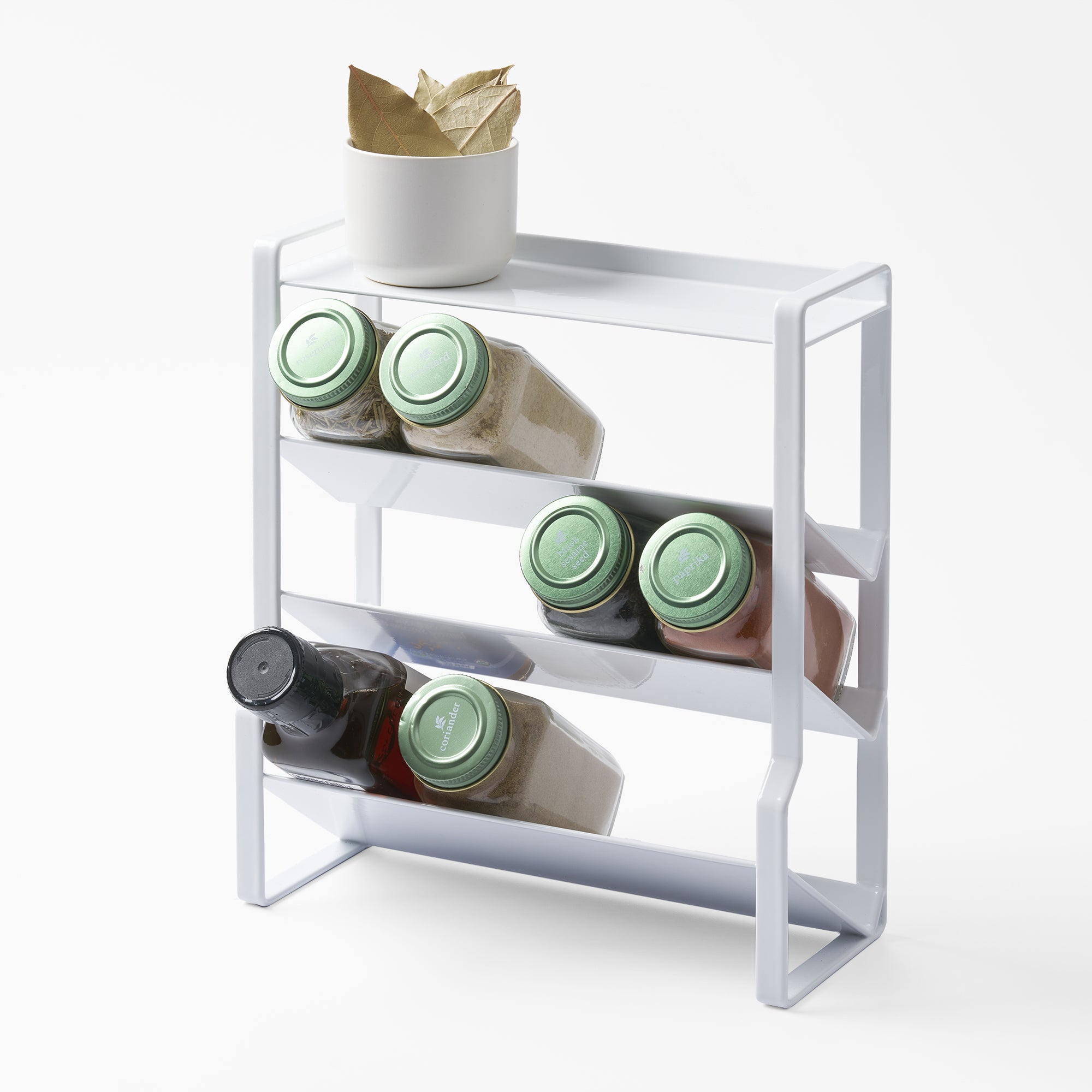 Yamazaki Four-Tier Slim Spice Rack - Steel