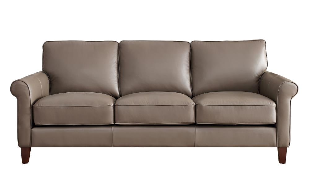 Hydeline Laa Casual Brown Genuine, Genuine Leather Sofa