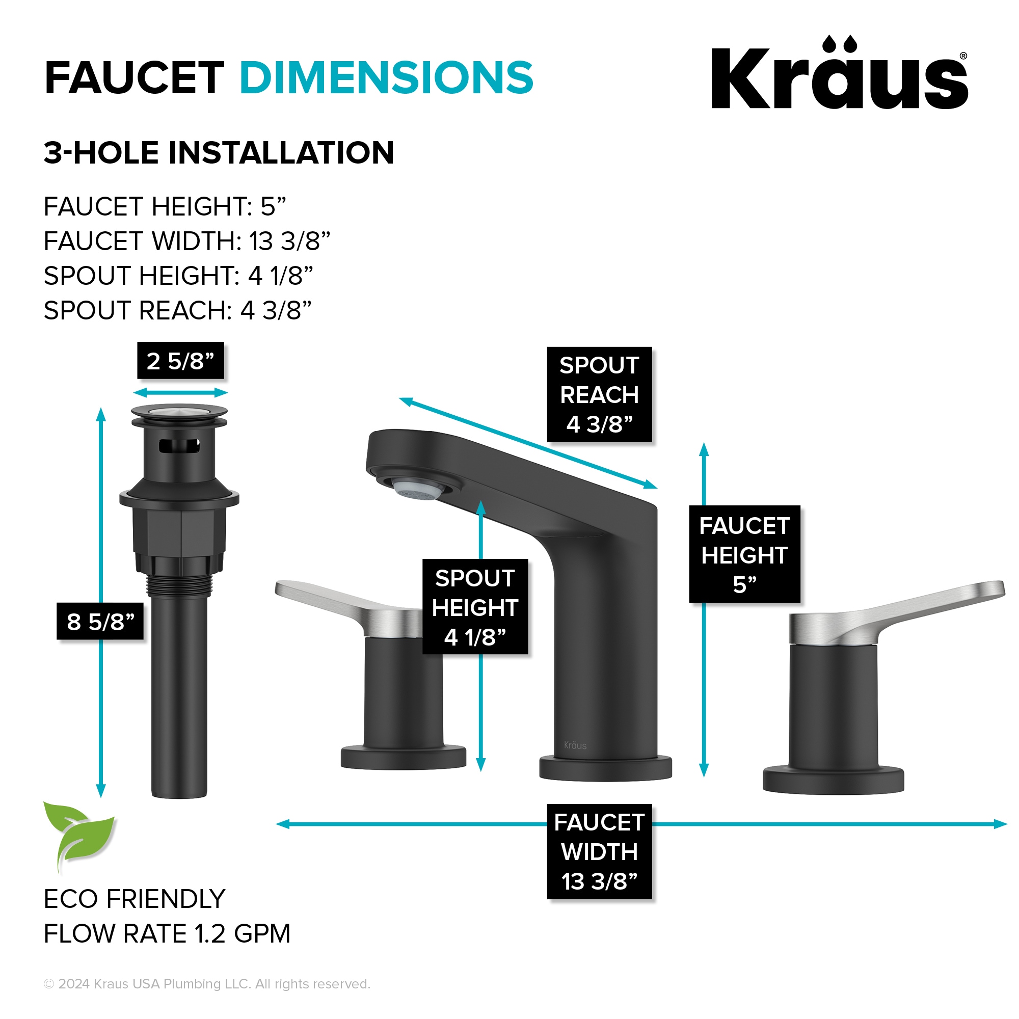 Kraus FUS-14103SFBNMB Lavatory-Faucets - View #6