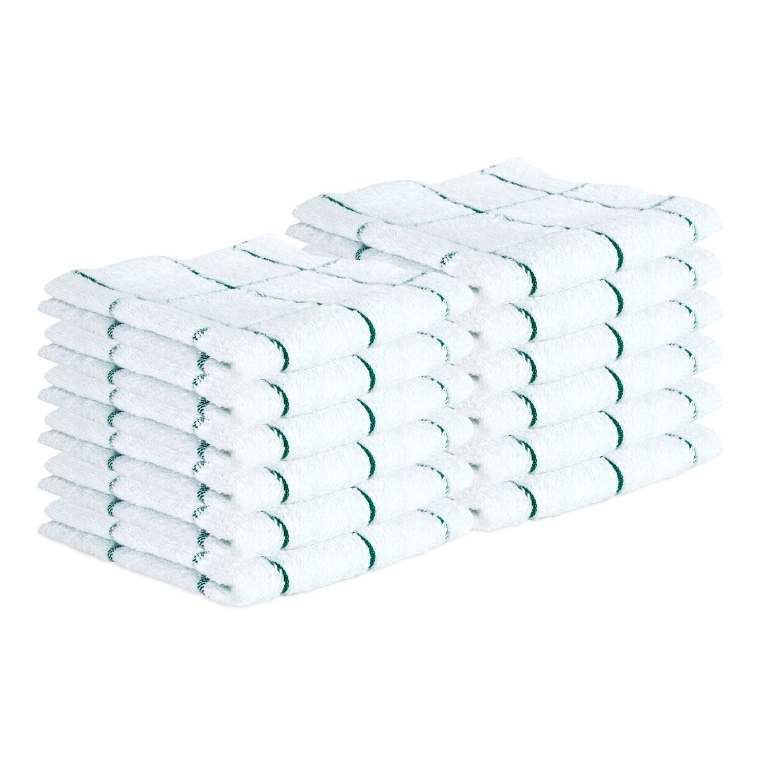 Arkwright Home Cooks Linen Dishcloth 12x12 Green - Case of 144