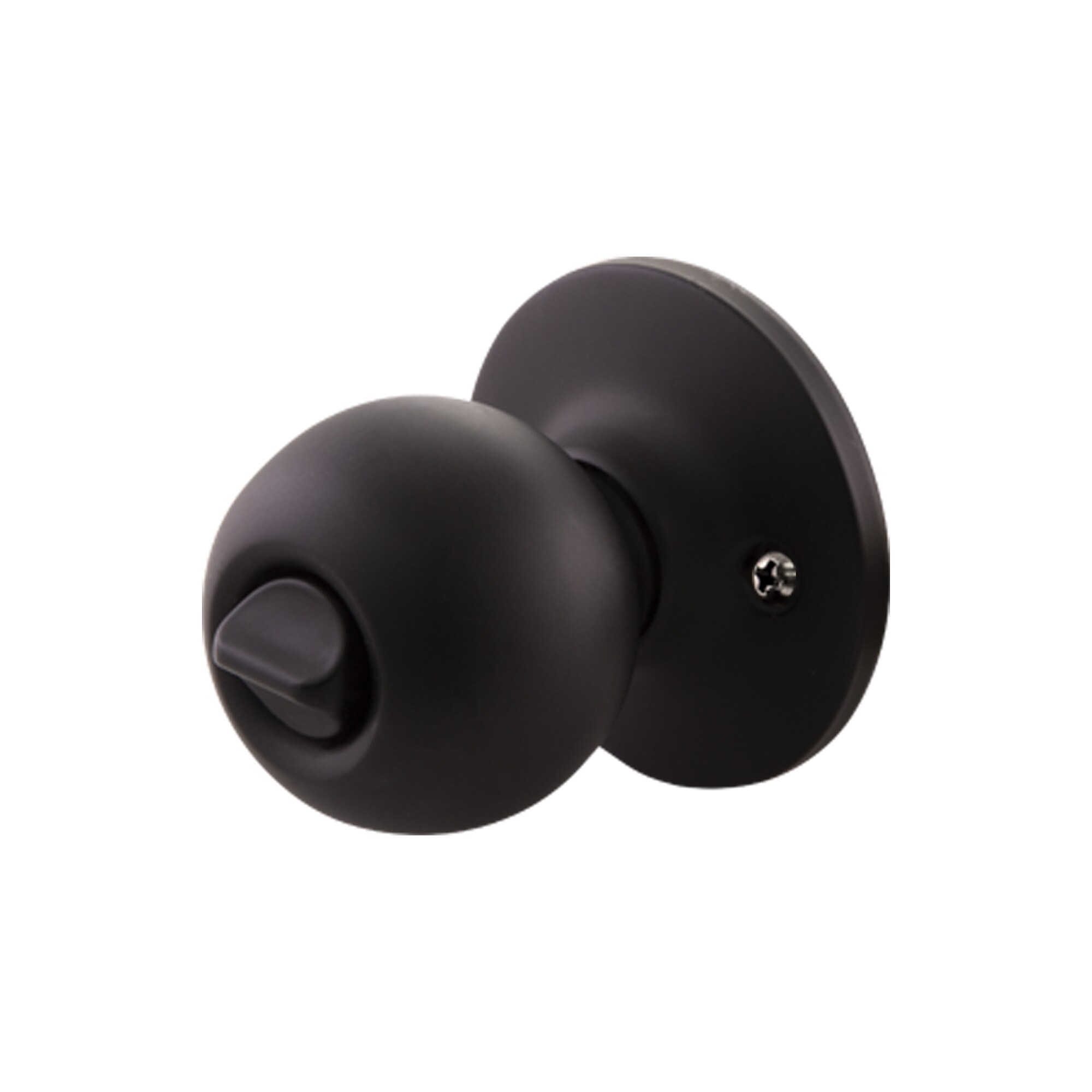 Design House Matte Black Interior Bed Bath Privacy Door Knob At Lowes Com   66093494 