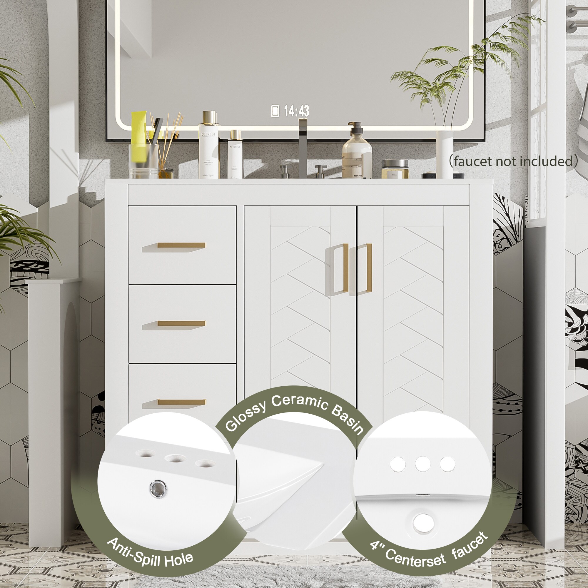 LOVMOR SF-L-N710P291684K Bath-Vanity-Combo - View #5