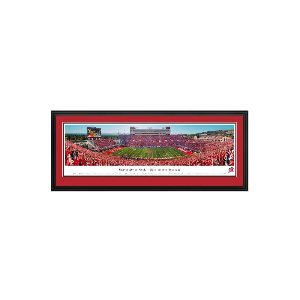 Blakeway Panoramas UUT7D Utah Utes James Blakeway Black Metal Framed 18-in H x 44-in W Sports Paper Print