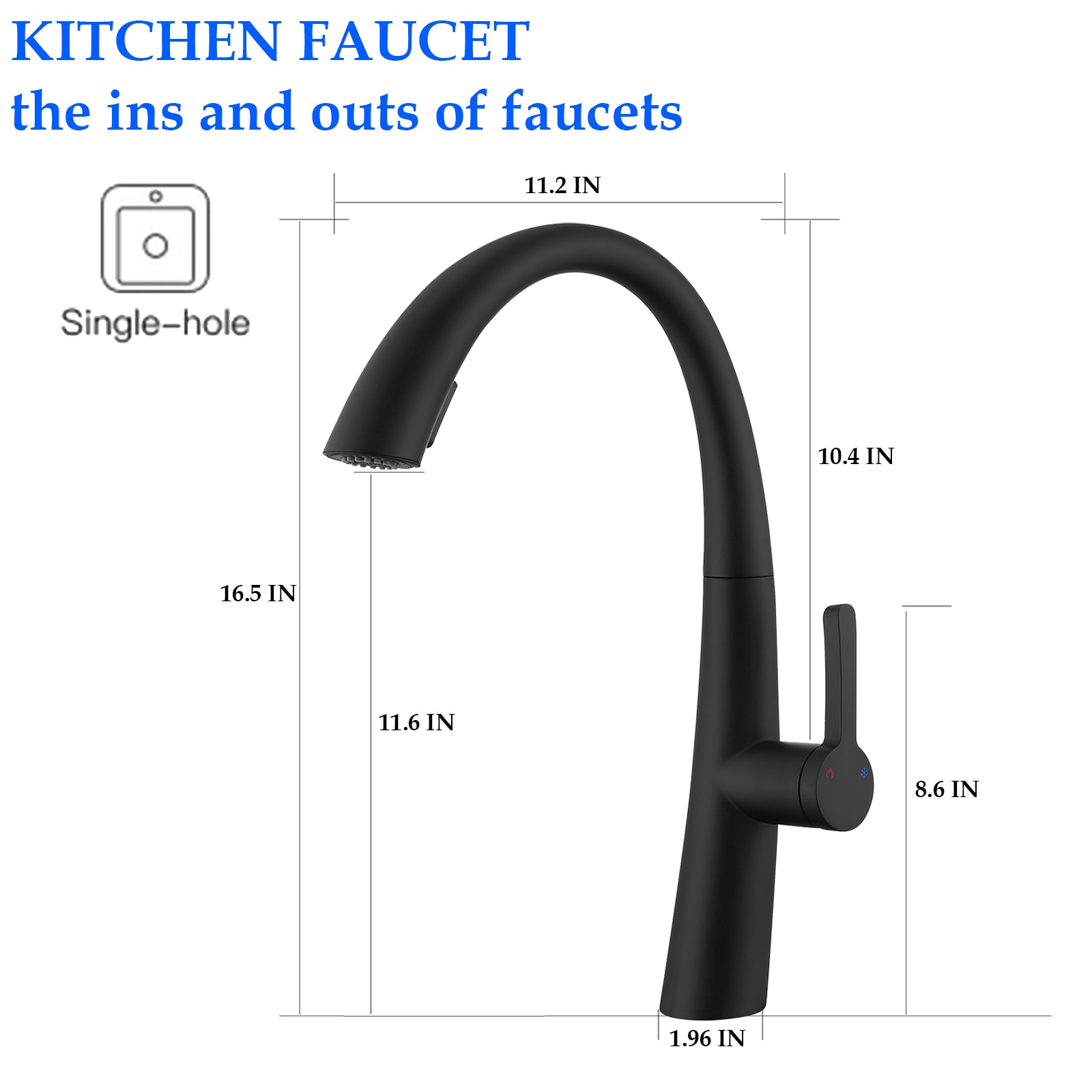 Mondawe MO-DT4012NS Kitchen-Faucets - View #6