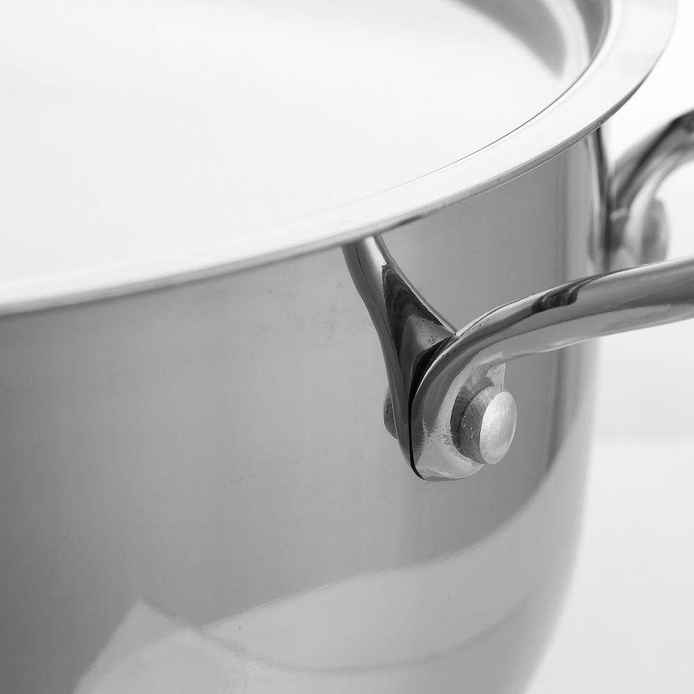 Better Chef Better Chef 14 Qt. Stainless Steel Low Stock Pot with