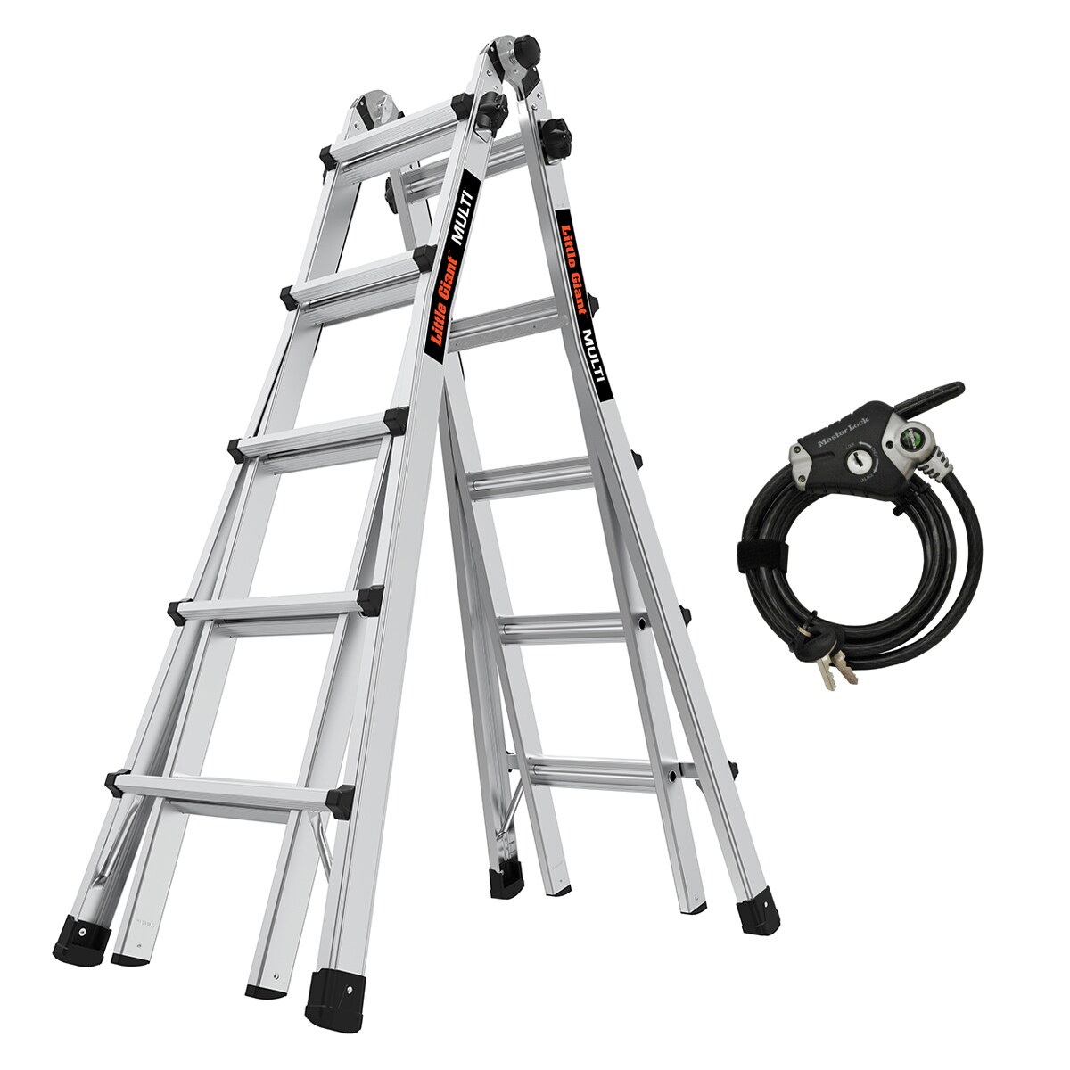 KingCord Ladder Locks, Easy to Adjust, Black, 2-pk