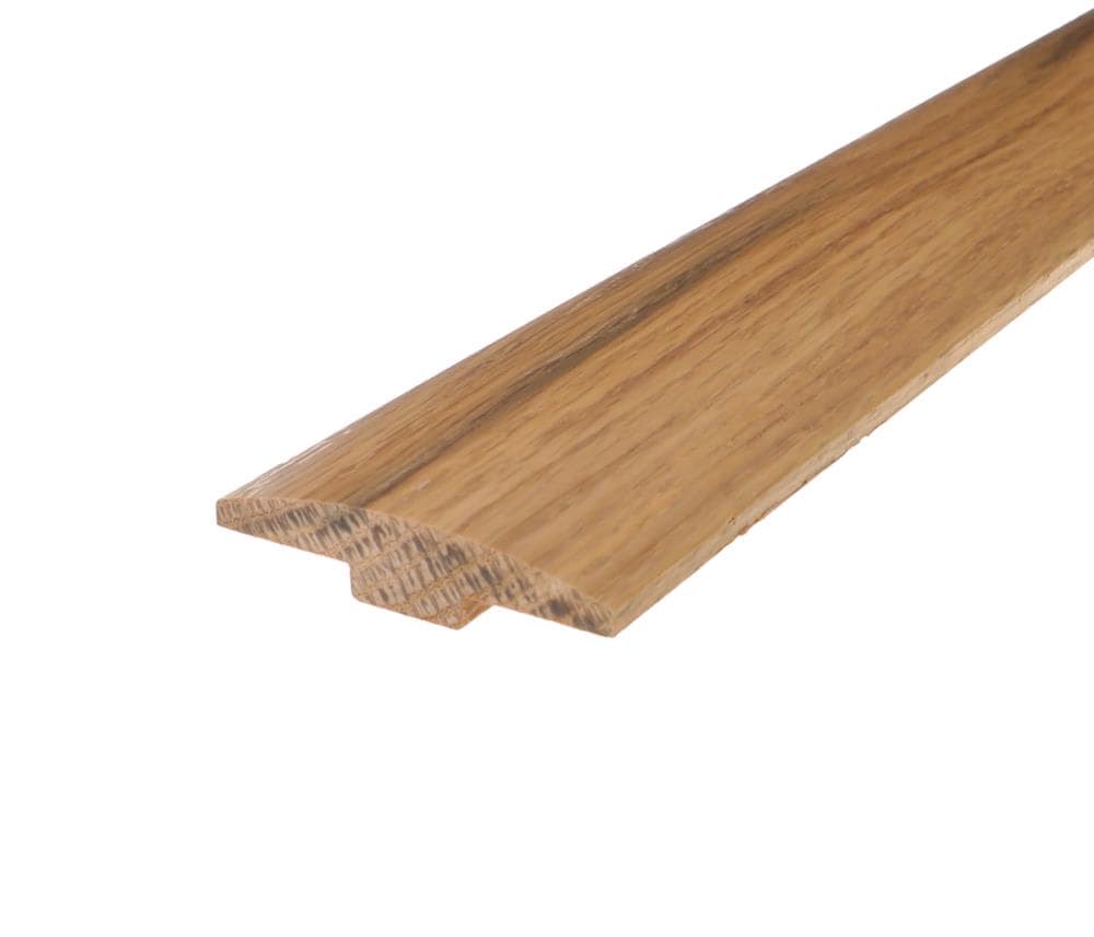 Flexco LTLTM0037 Chevron 0.28-in T x 2-in W x 78-in L Solid Wood T-moulding