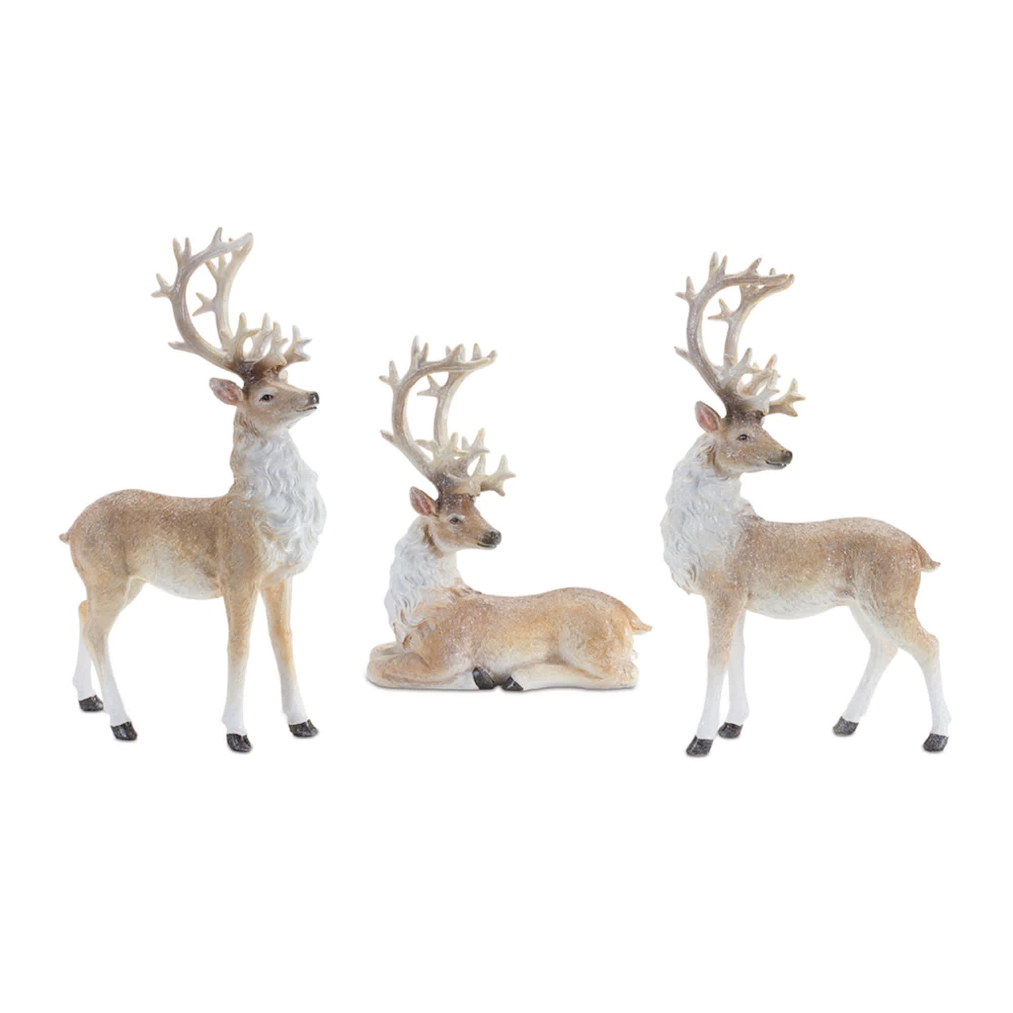 Melrose International 90882DS Deer (3 Asst) 10H 13H 13.5H Resin