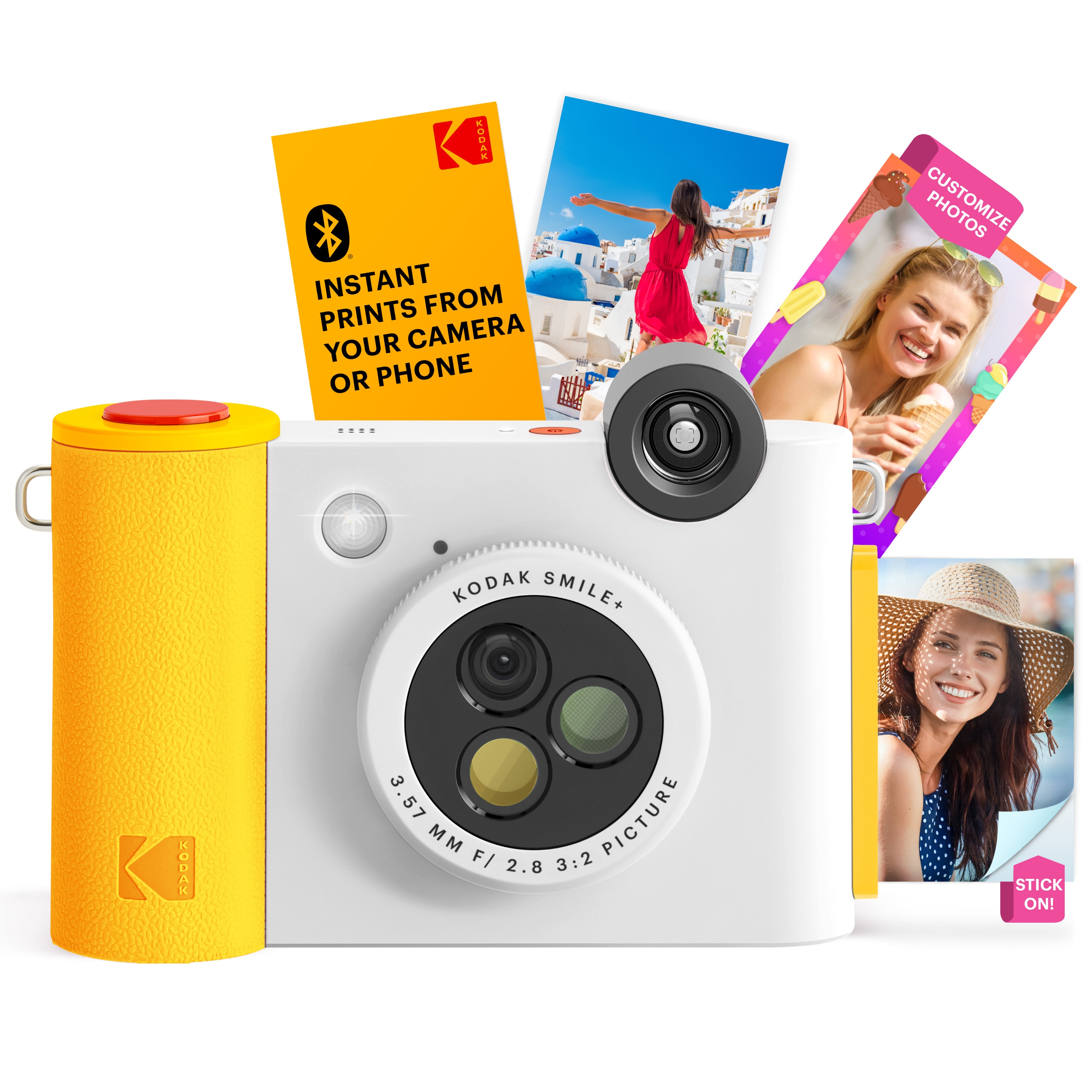 Kodak Smile Plus Wireless 2x3 Digital Instant Print Camera with Effect Lenses and Zink Technology - White #RODSMPCAMW