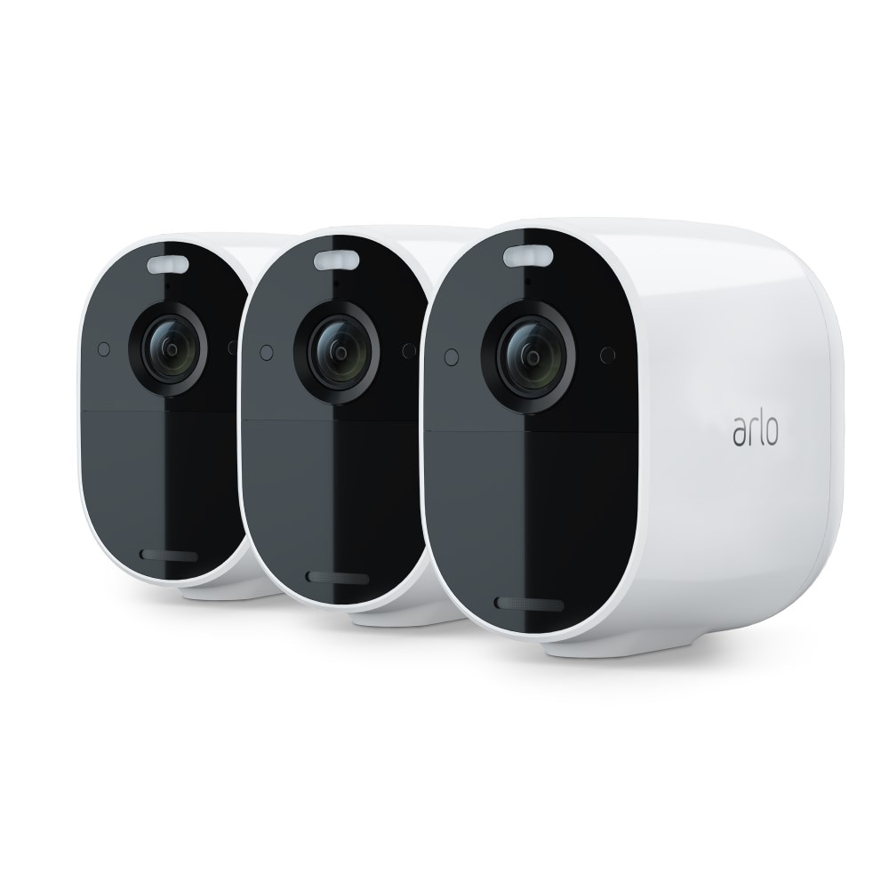 Arlo Essential Indoor 3-Camera Plug-in Dome Internet Cloud-based Security Camera System the Security Cameras department at Lowes.com
