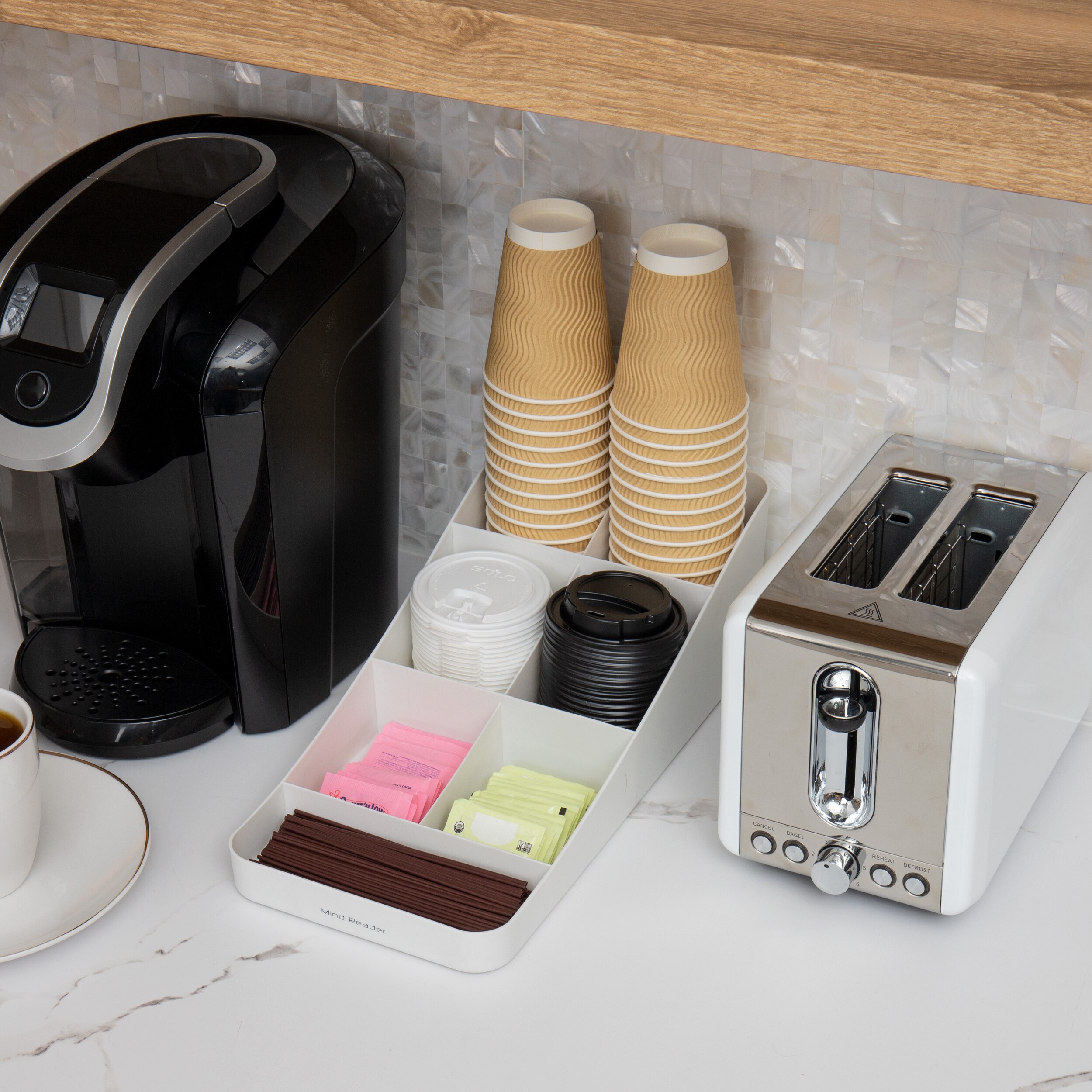 Mind Reader COMP7-WHT Coffee-Beverage-Organizers - View #6