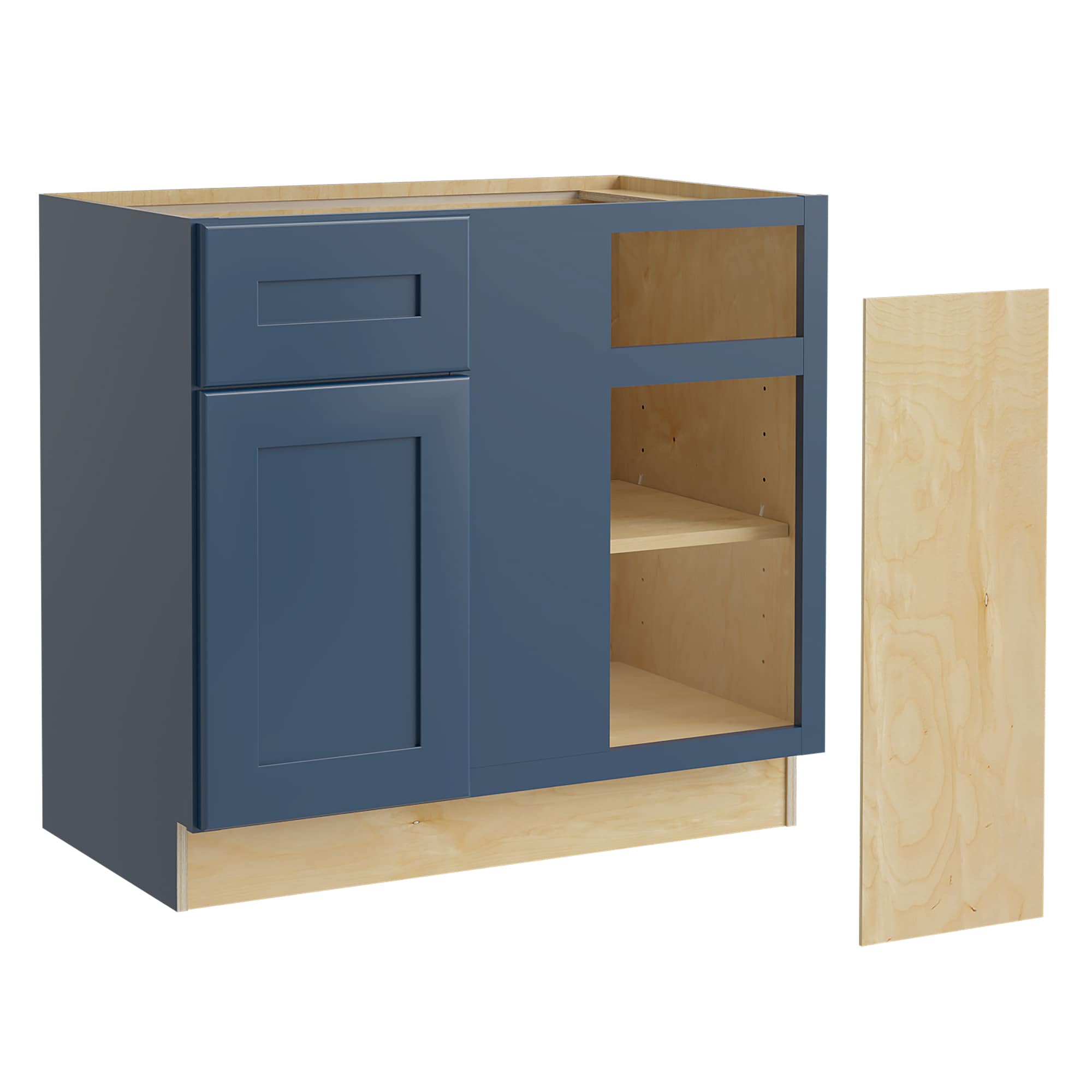 Luxxe Cabinetry Nevada 36 in W x 34.5 in H x 24 in D Mythic Blue