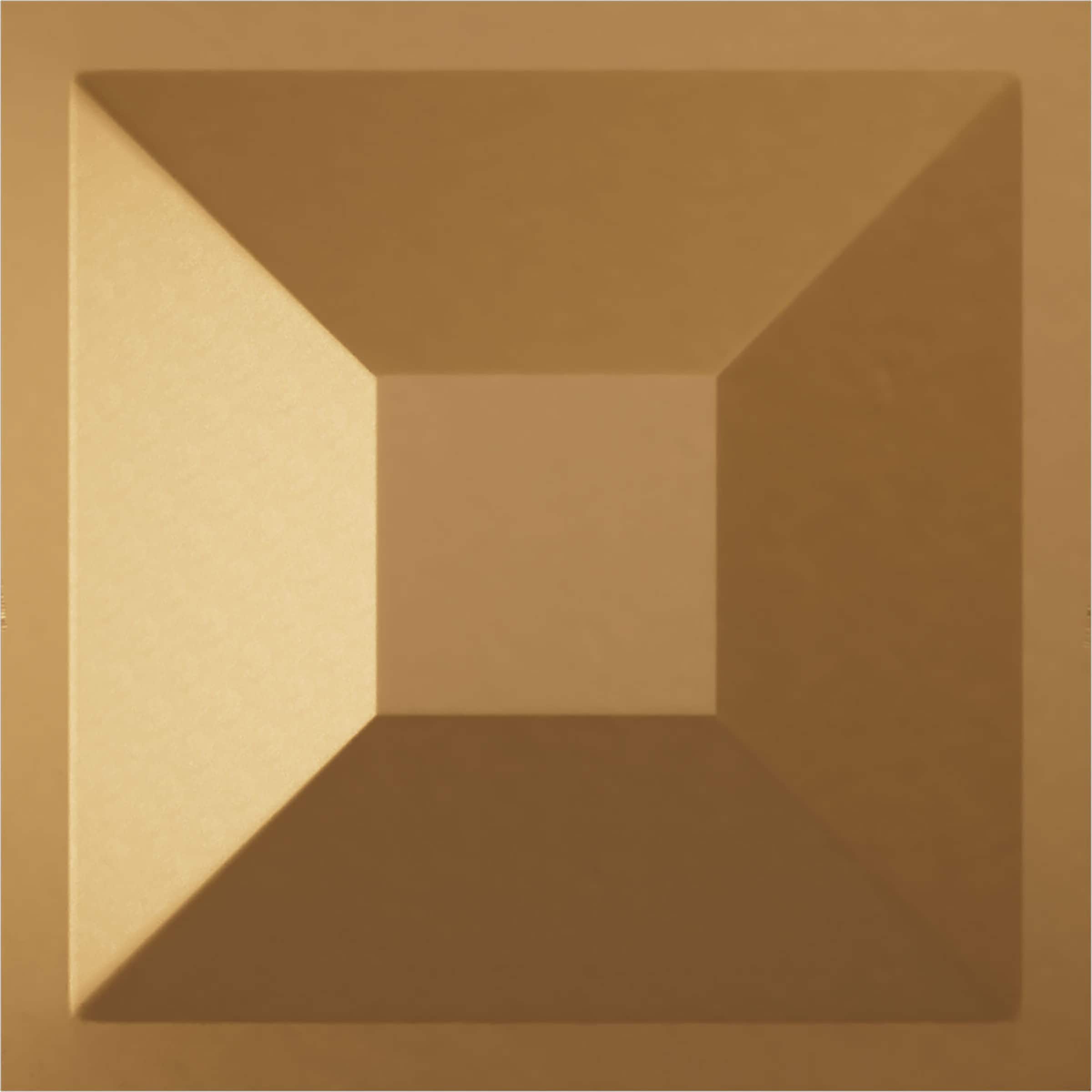 Ekena Millwork WP12X12DIBGL-CASE-12 11-7/8-in x 11-7/8-in Embossed Paintable/Stainable Gold PVC Wall Panel ( 12 -Pack, Covers 11.76-sq ft )