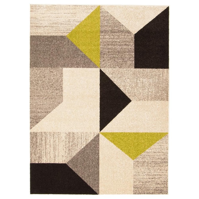 Mid Century Modern Area Rug In The Rugs, Grey And Green Area Rugs