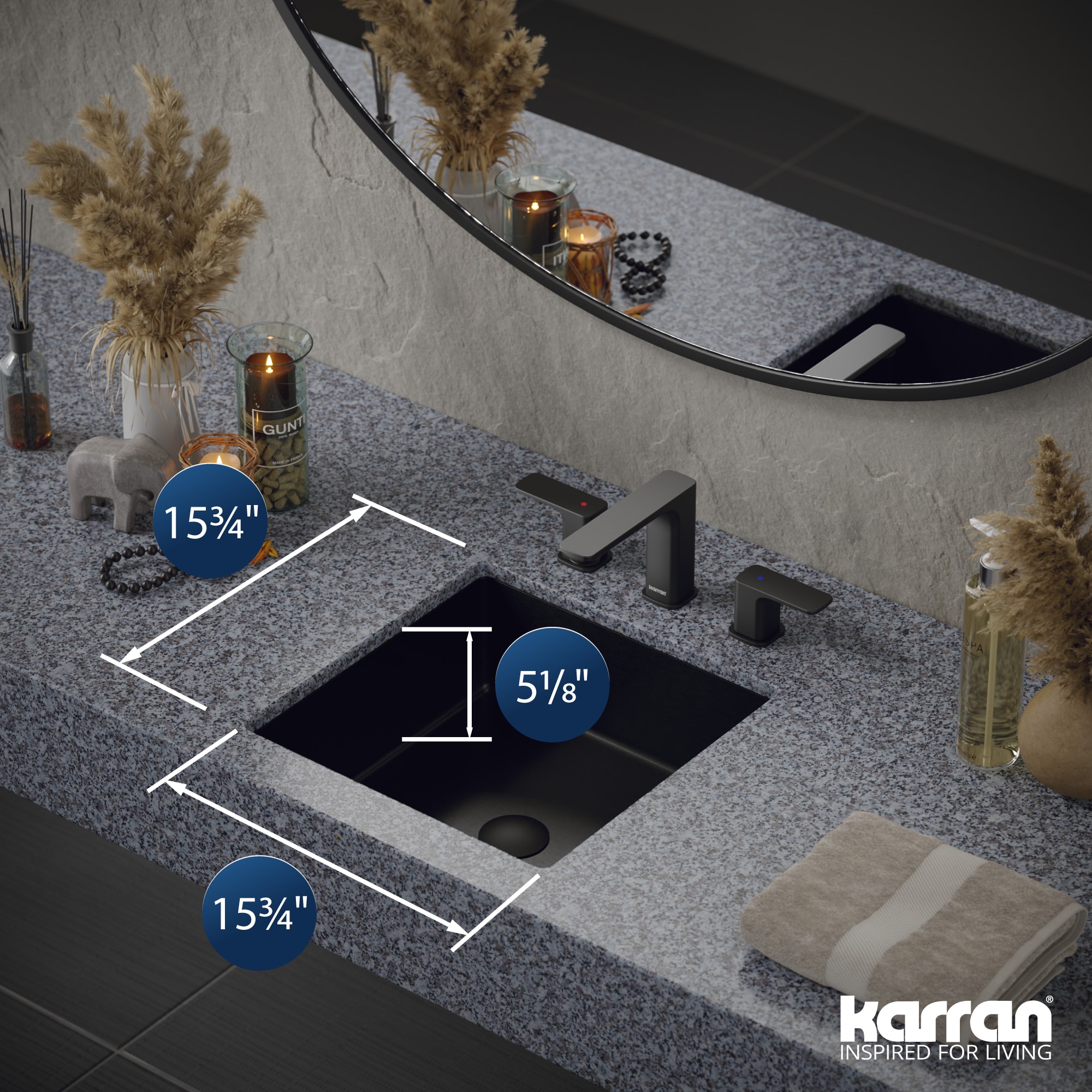 Karran CCU500GG Bath-Sink - View #4