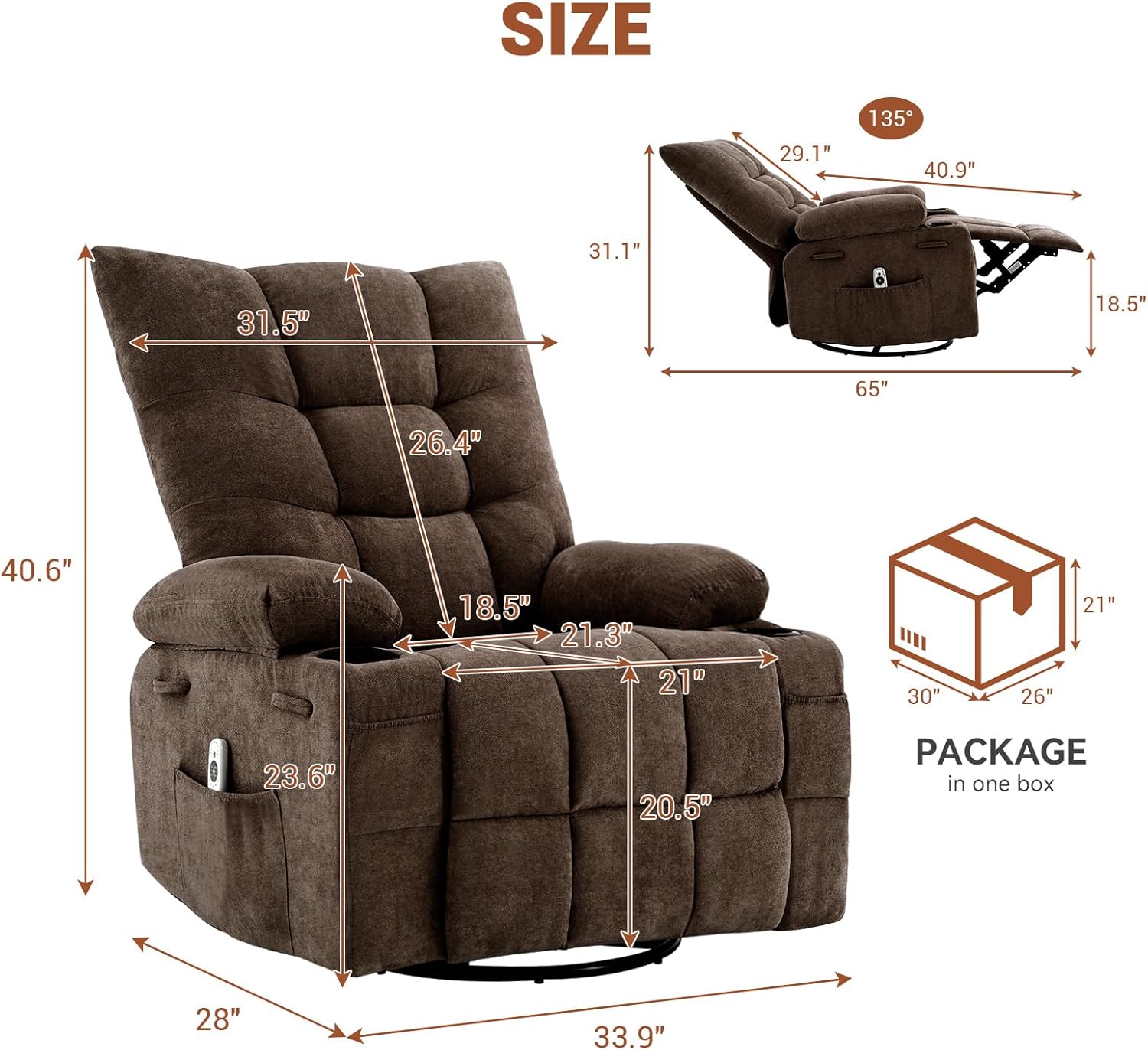 Qeetex SUN-PHK-333KF3L4 recliners - View #6