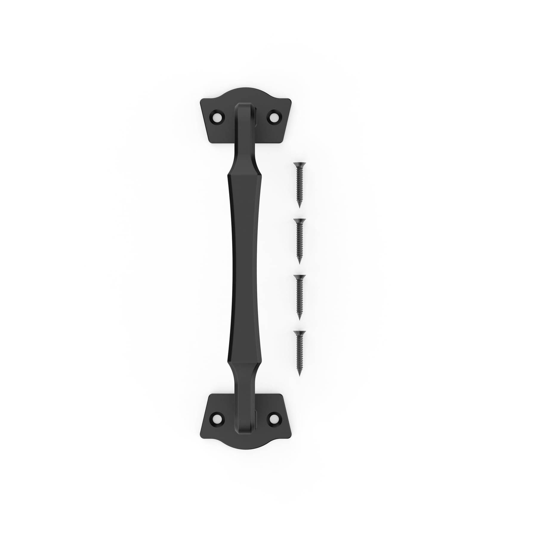 9.8-inch Black Steel Modern Gate Pull Handle