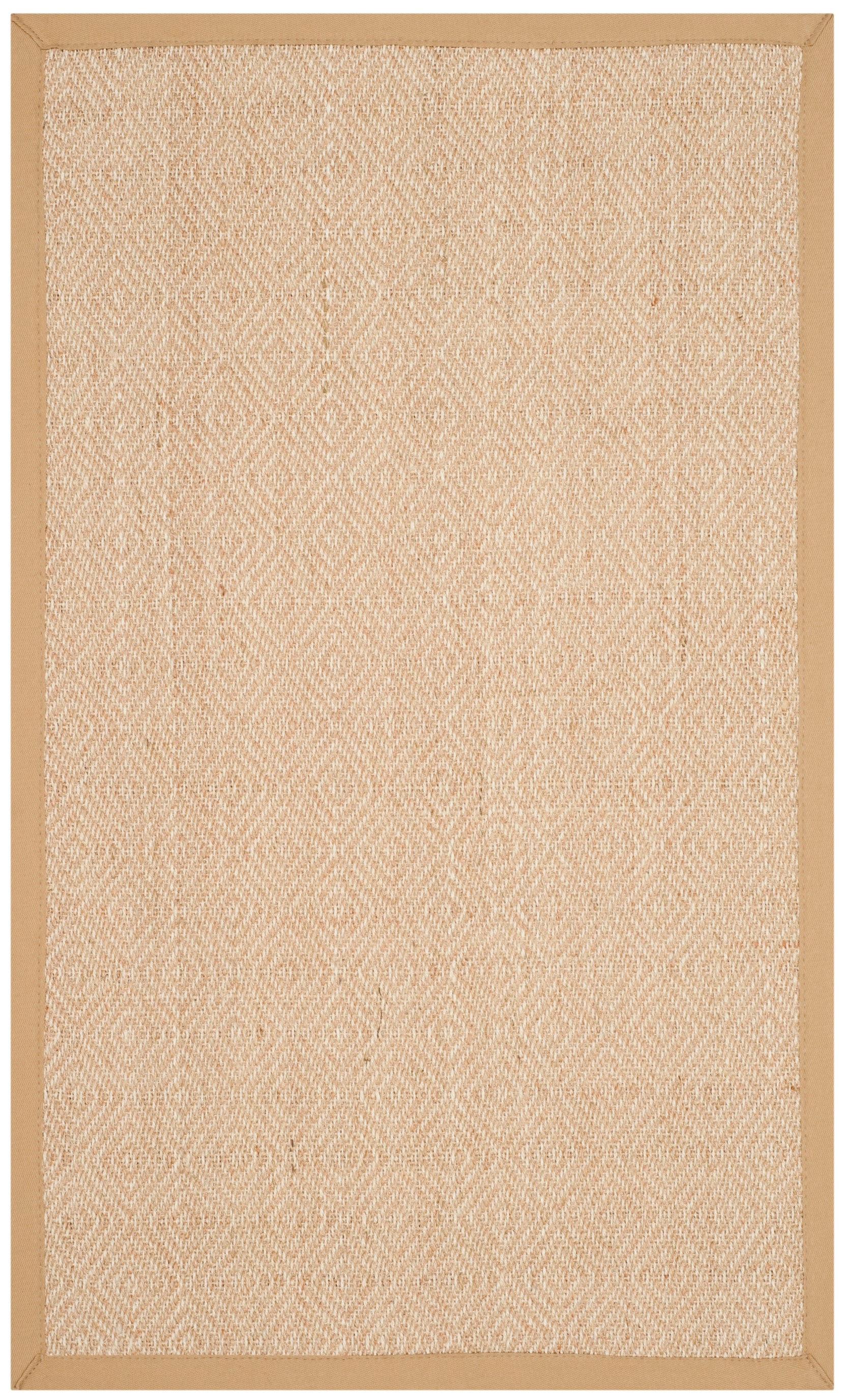 Natural Beige Hand-Knotted Sisal Area Rug 3' x 5'