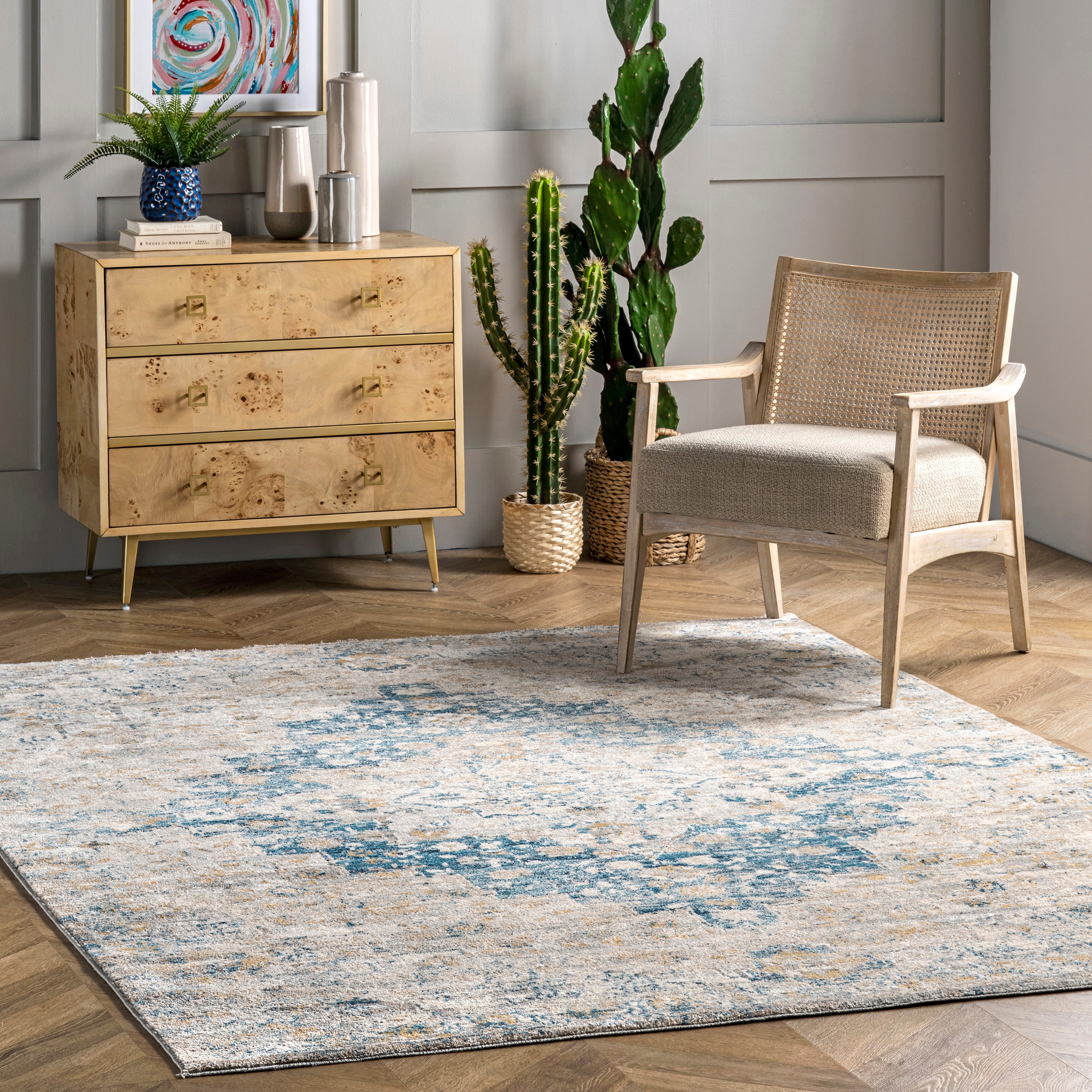 nuLOOM Tammara 7 X 9 (ft) Braided Blue Oval Indoor Braided Area Rug in the  Rugs department at