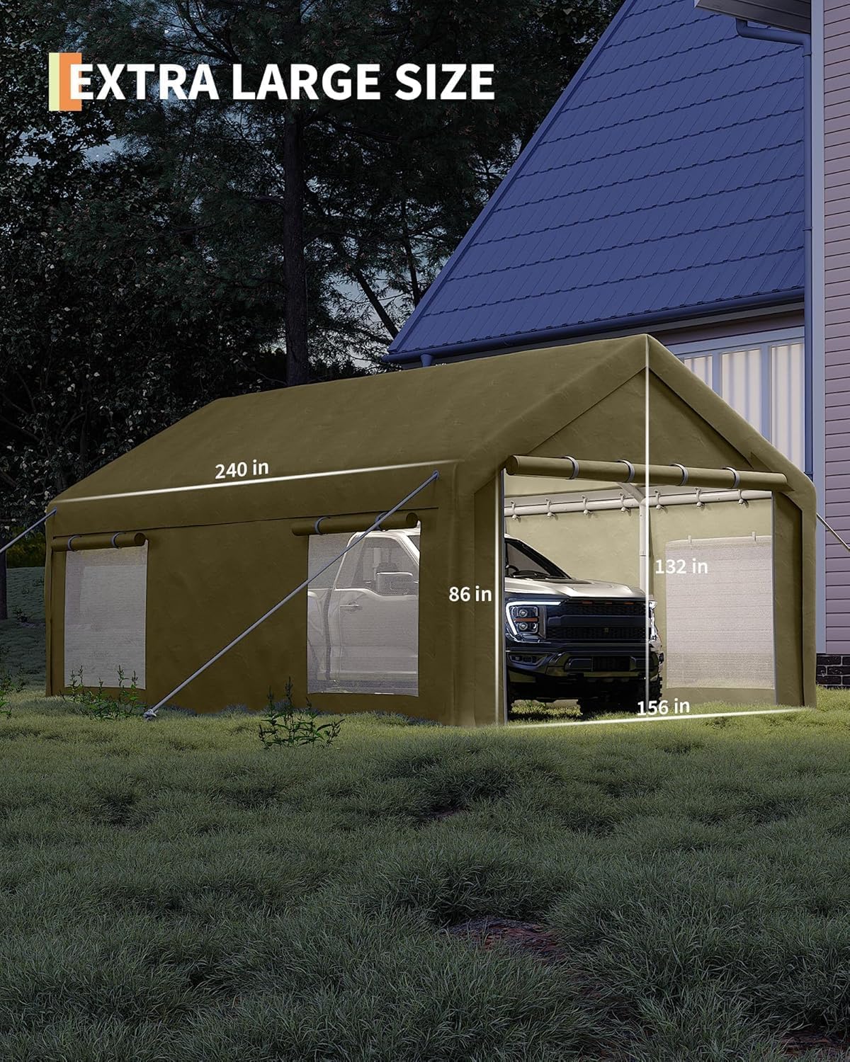 Garvee MIHHZ-H396SVAXA3V Metal-Storage-Buildings-Sheds - View #4