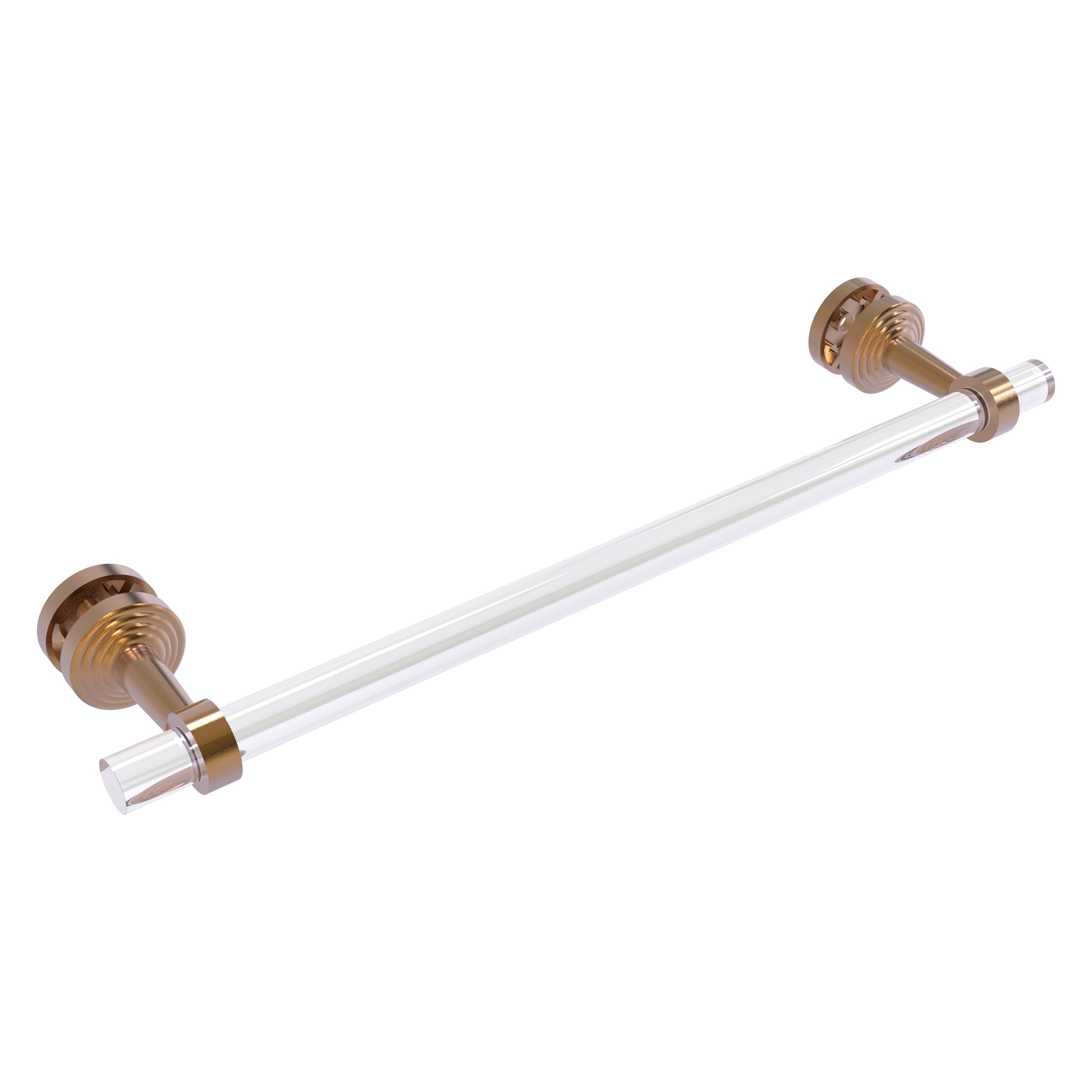 Allied Brass PB-41-SM-18-BBR Pacific Beach 18-in Brushed Bronze Wall mount Single Towel Bar