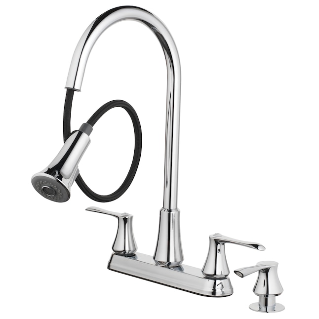 Double Handle Pull Down Kitchen Faucet