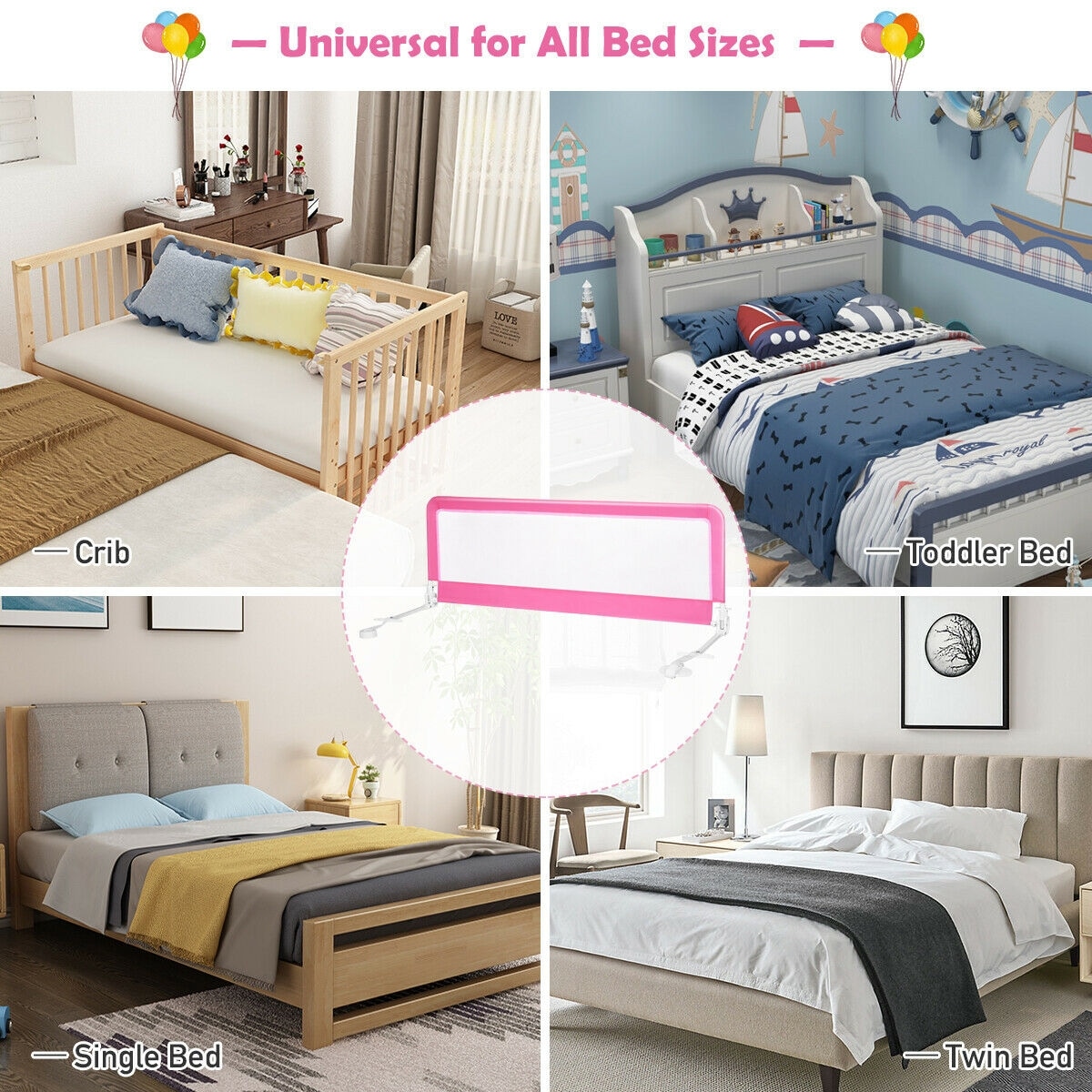 CASAINC WF-HYSN-0486PI Bed-Rails - View #3