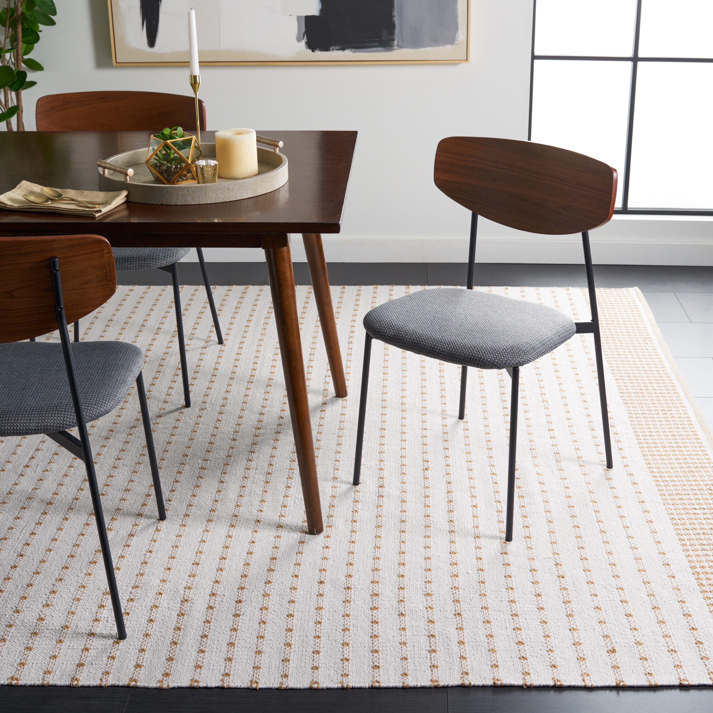  Montauk 714 Beige/Ivory Contemporary 8ft x 10ft Large Rectangle Rug