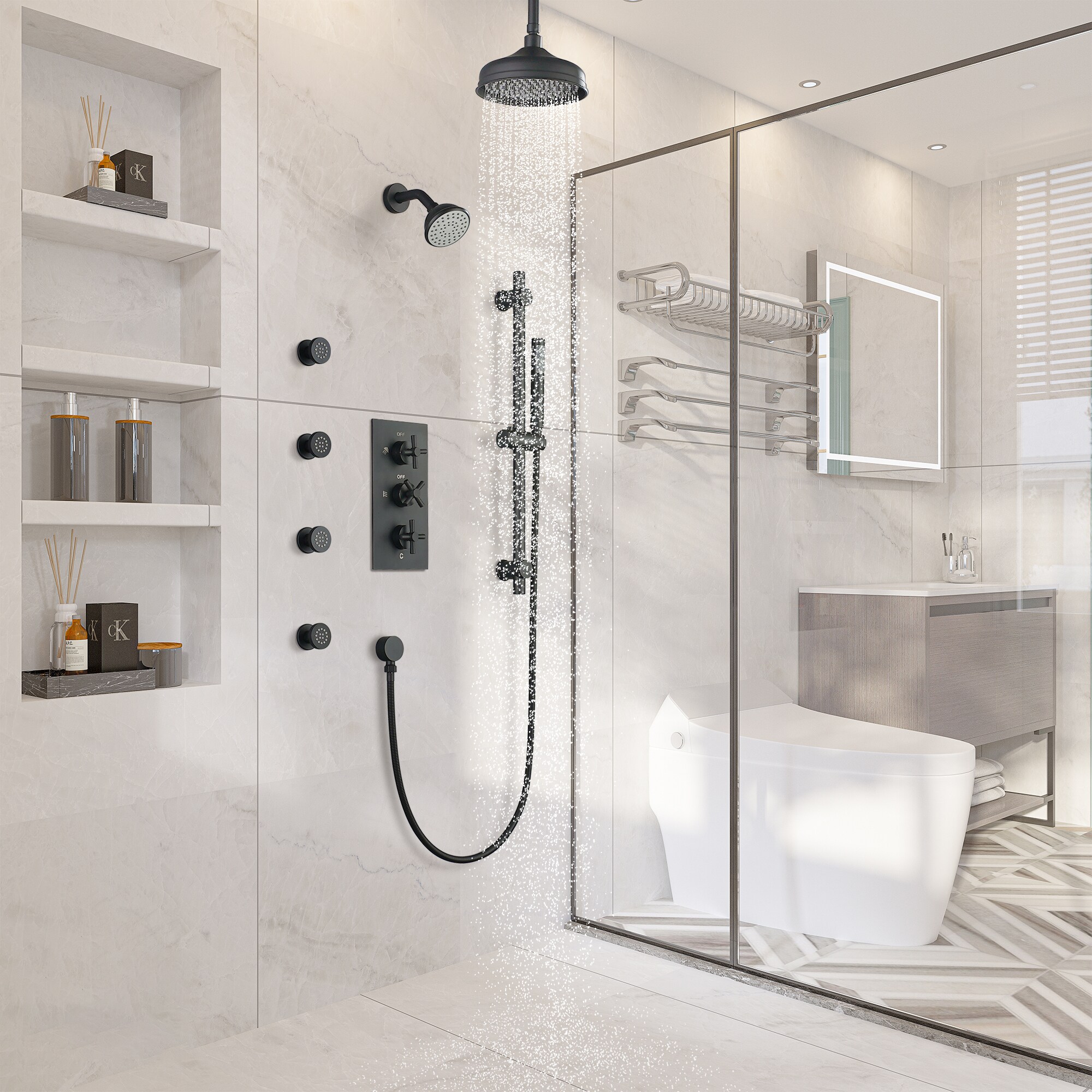 Clihome DG-SS806ORB10 Showerhead-Bar-Panels - View #3