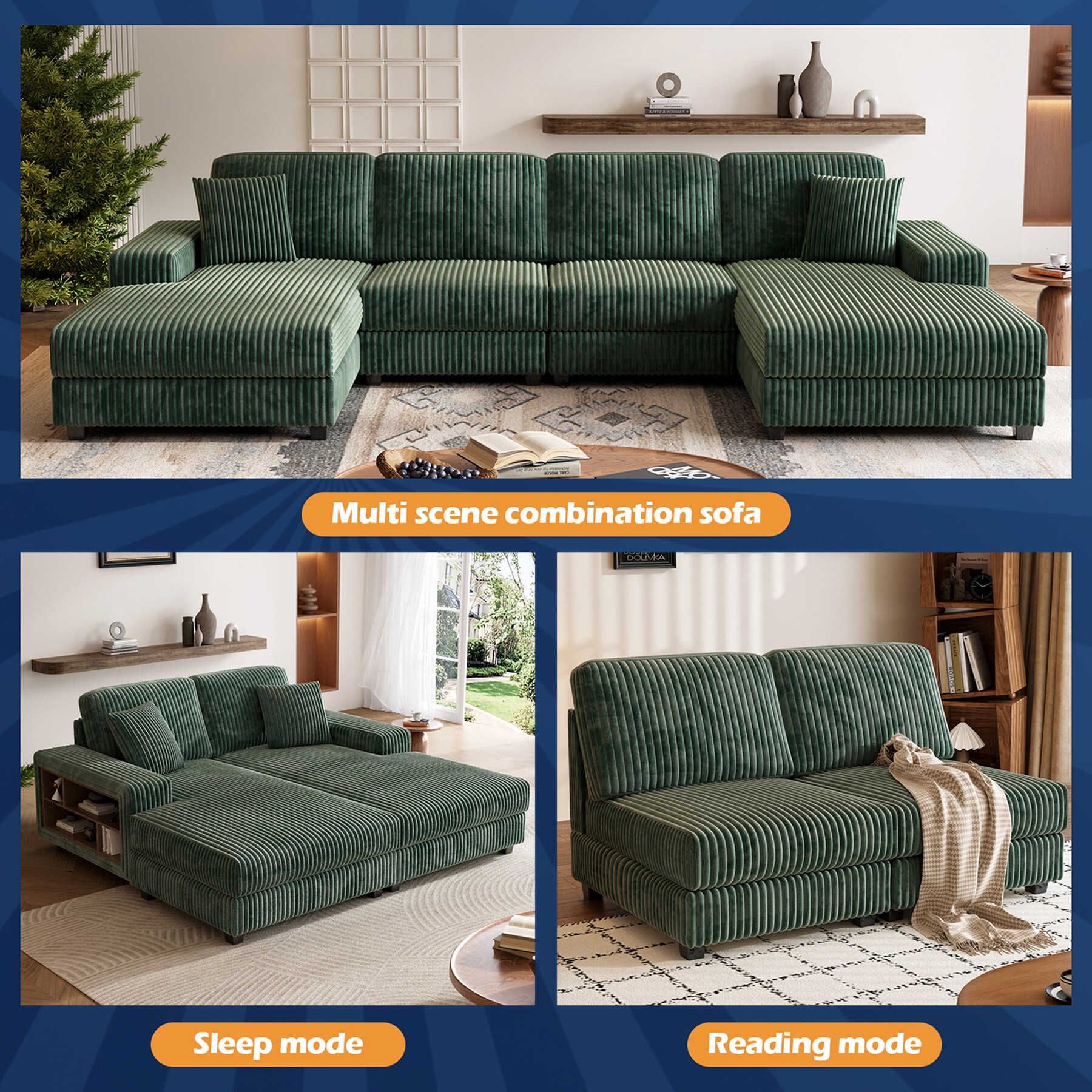 SINOFURN SYD7800015BL Sofas-Loveseats - View #5