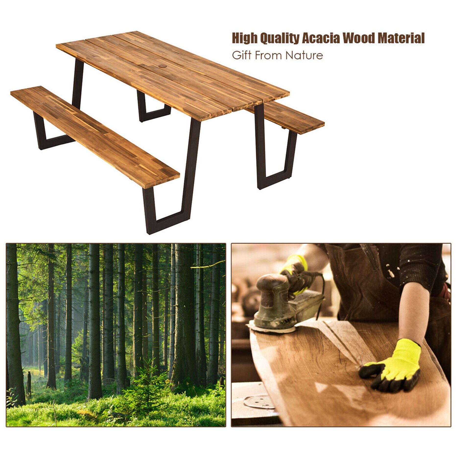Mondawe 0535-HY Picnic-Tables - View #5