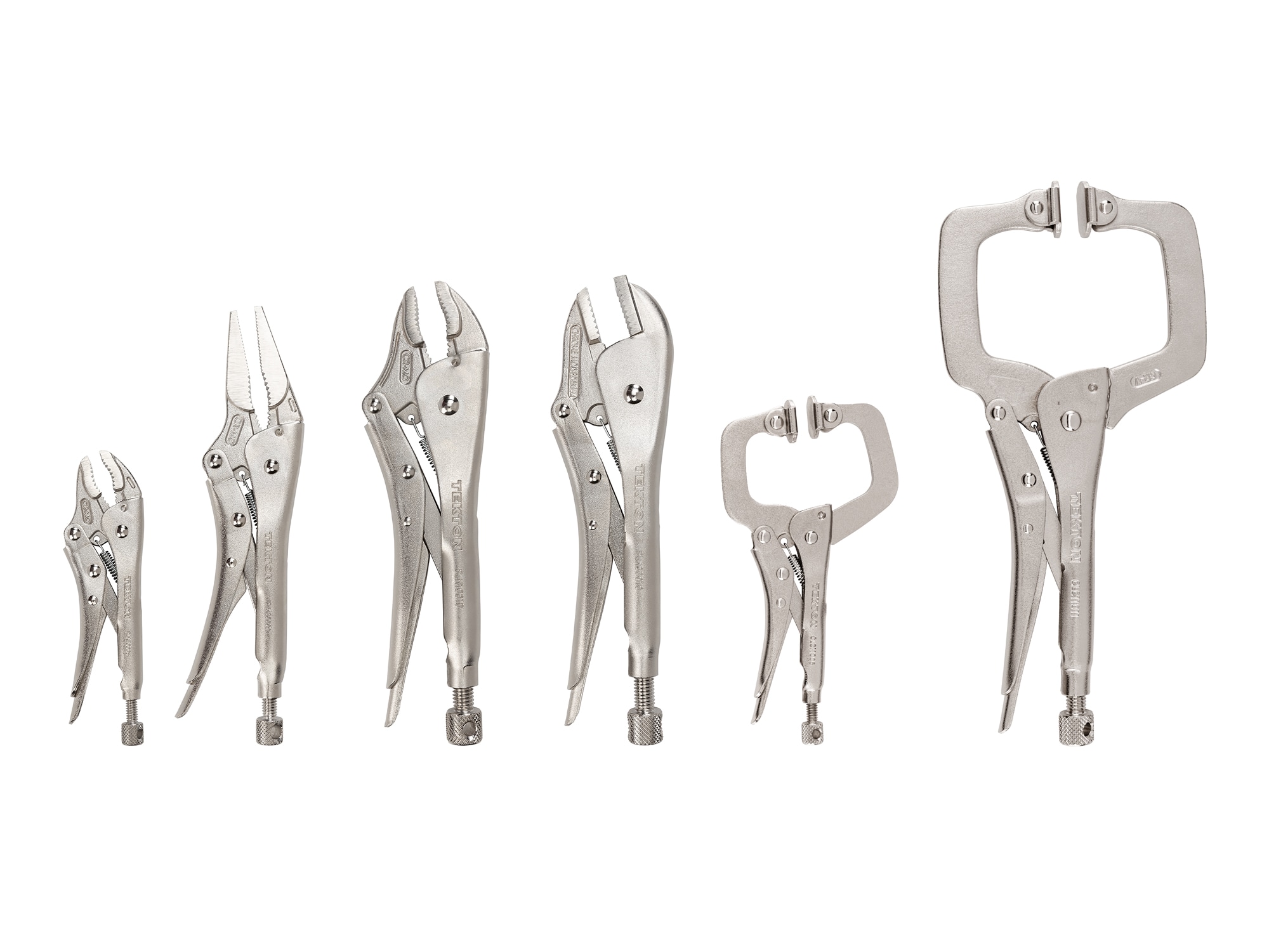 Locking Pliers And Swivel C-Clamp Set (6-Piece) Pliers & Plier Sets At ...