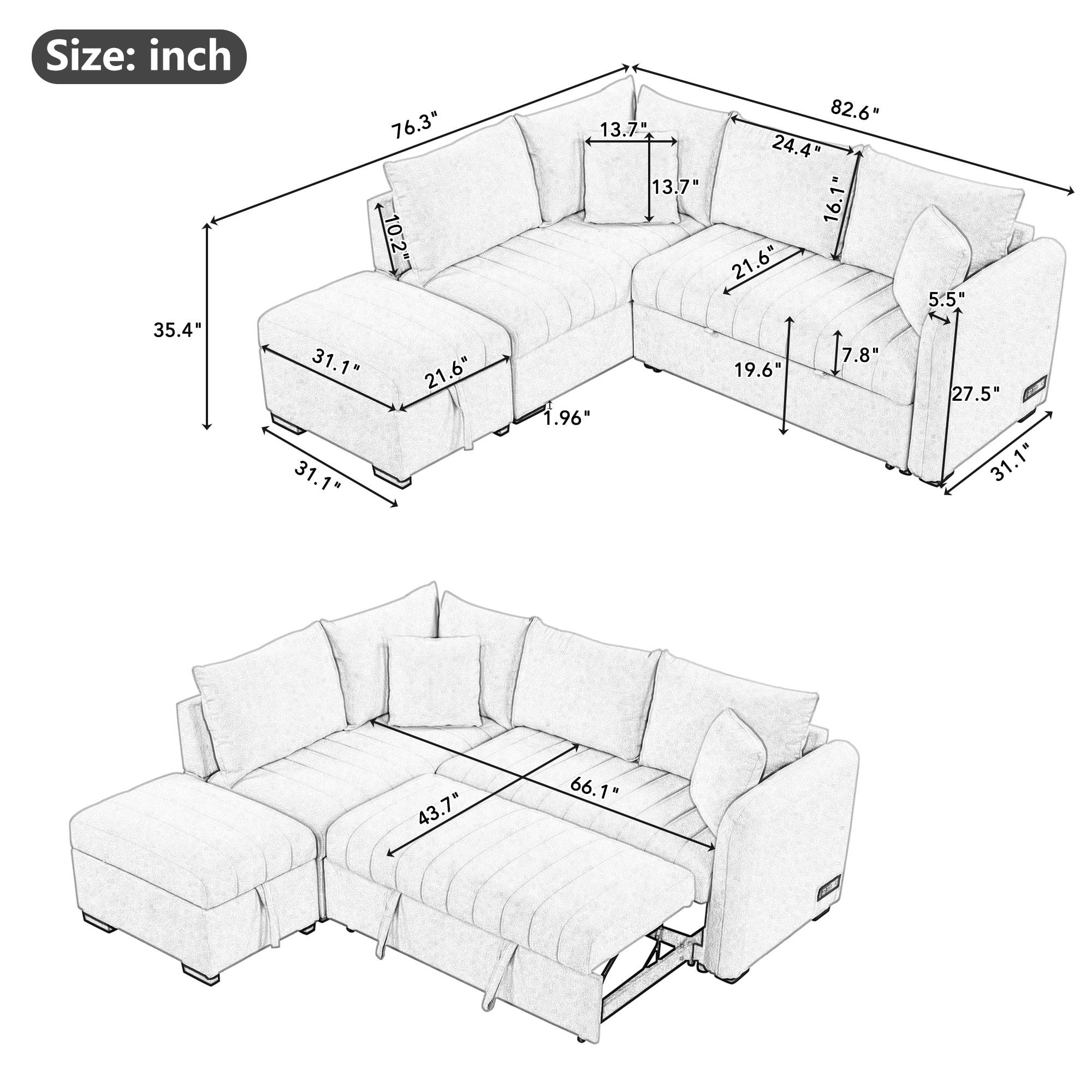 Nestfair SF1440E futons - View #9