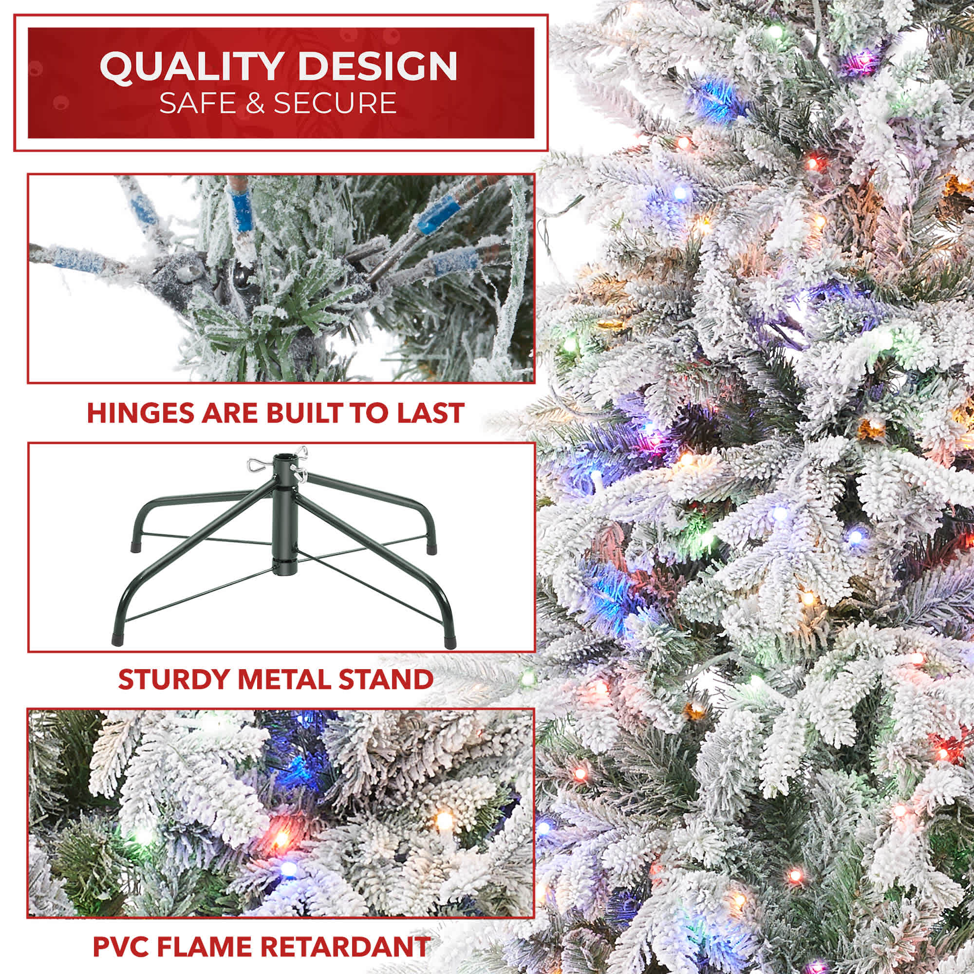 Casafield SZN-TR-236HL Artificial-Christmas-Trees - View #4