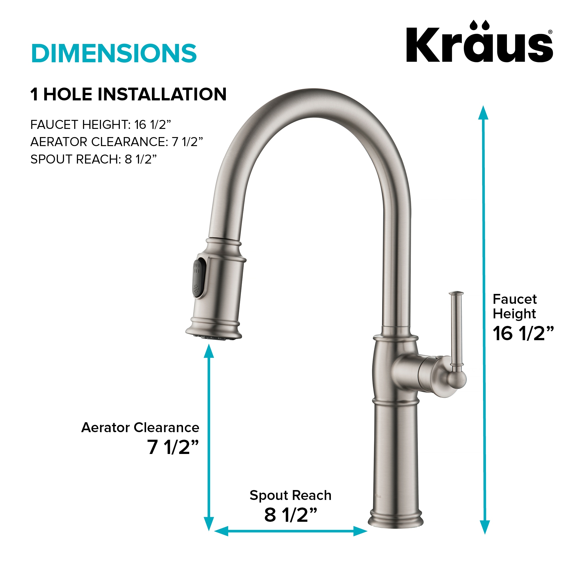 Kraus KPF-1682SFS-KSD80SFS Kitchen-Faucets - View #7
