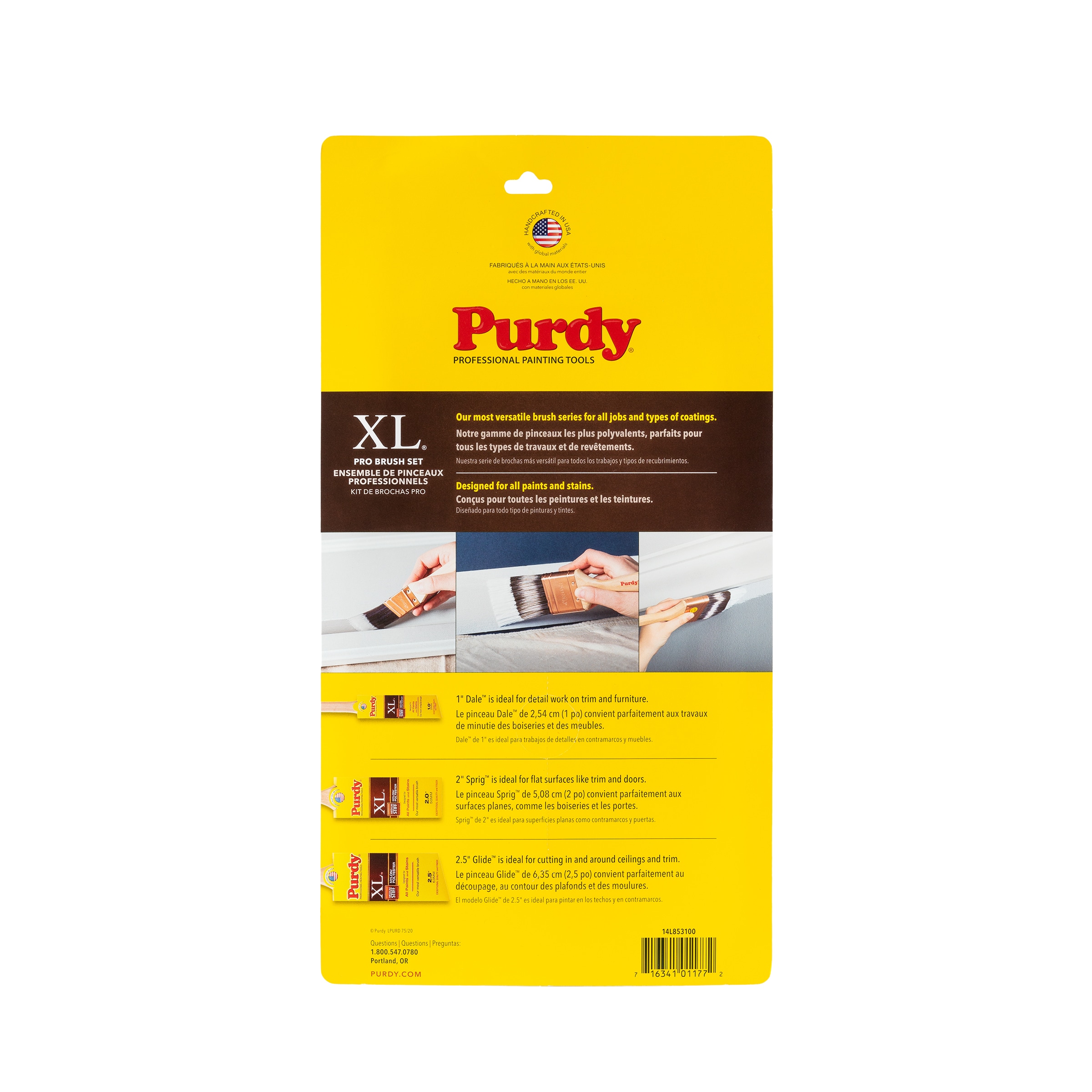 Purdy 3-Pack XL Multiple Sizes Reusable Nylon- Polyester Blend