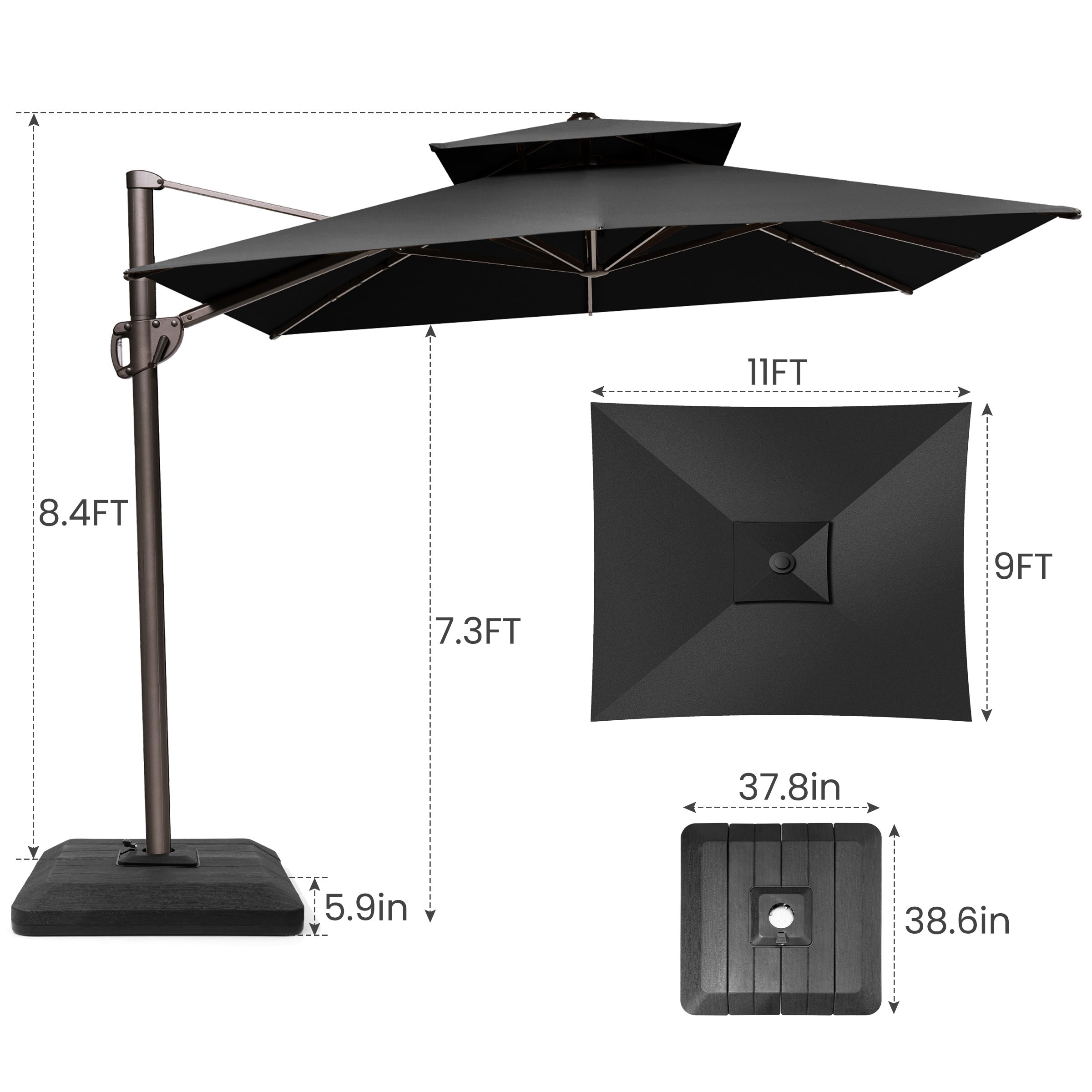 Crestlive Products CL-PU048BLK Umbrellas-2 - View #3