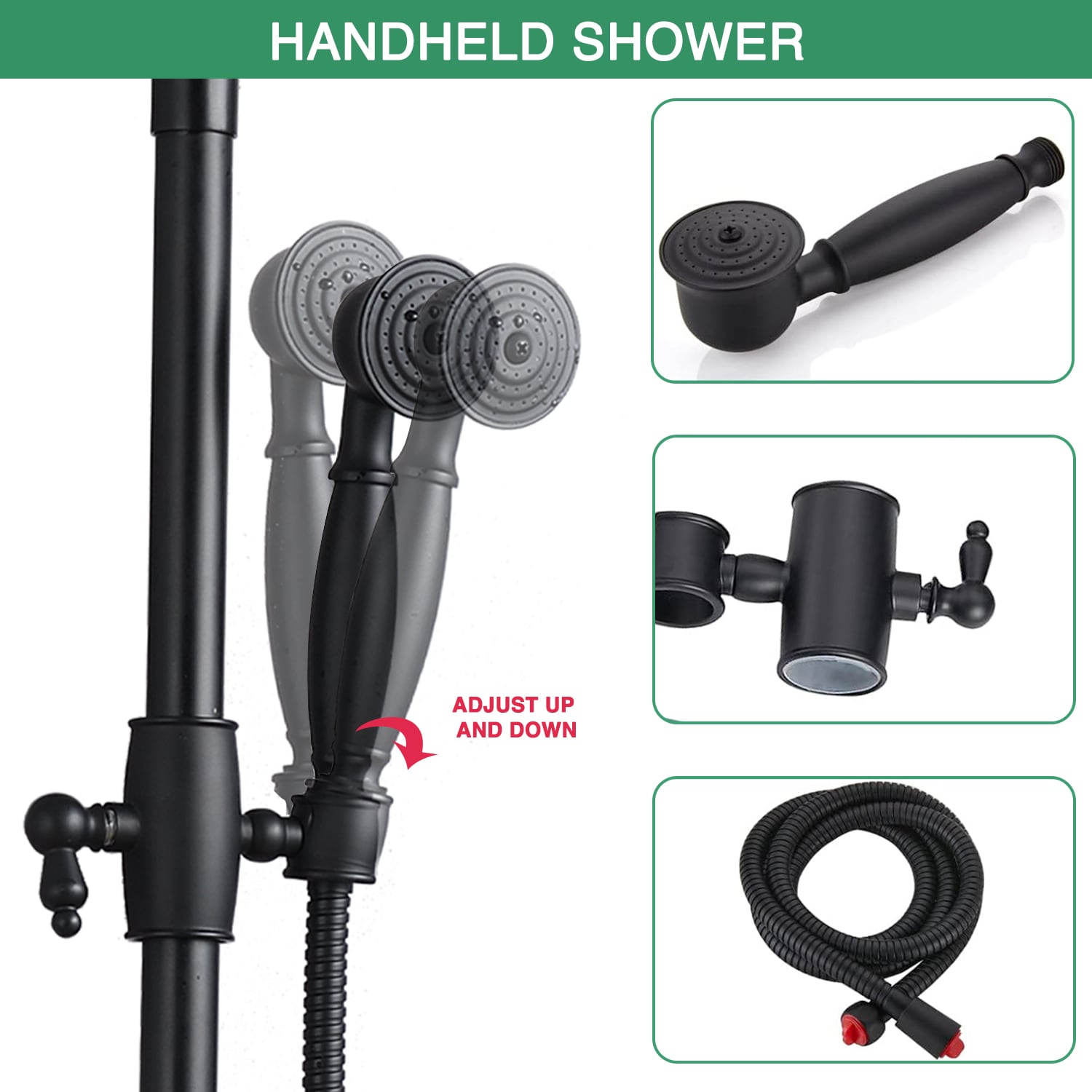 Vanfority VF-AE383MB Showerhead-Bar-Panels - View #5