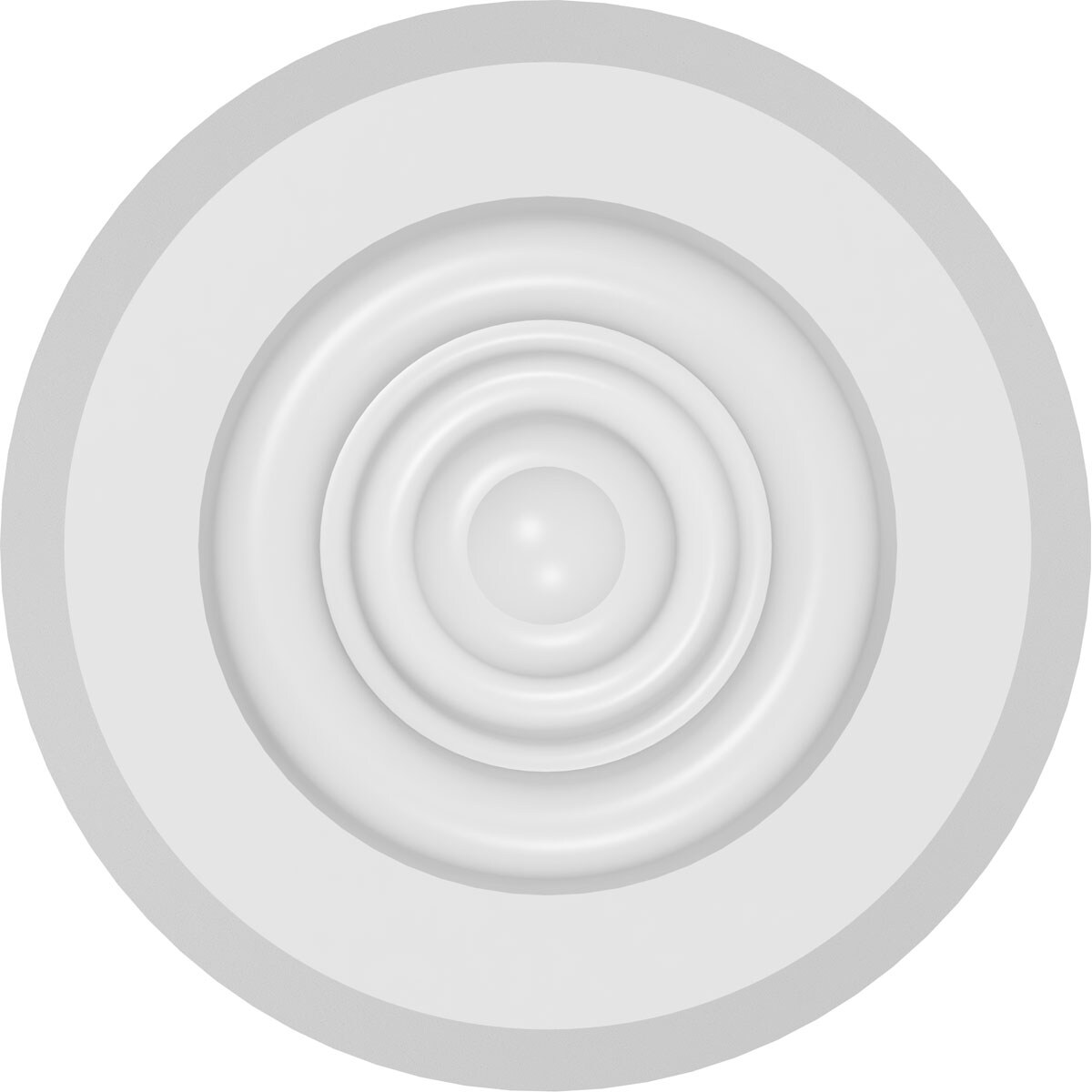 Ekena Millwork ROSP040X040X100GRY03 rosettes - View #2