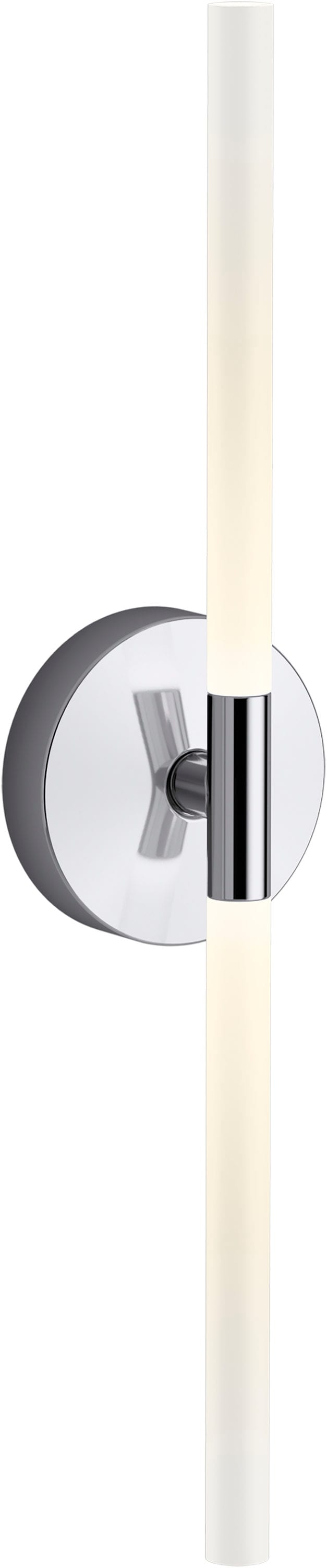 Components Polished Chrome 24" LED Dimmable Sconce with Frosted Glass