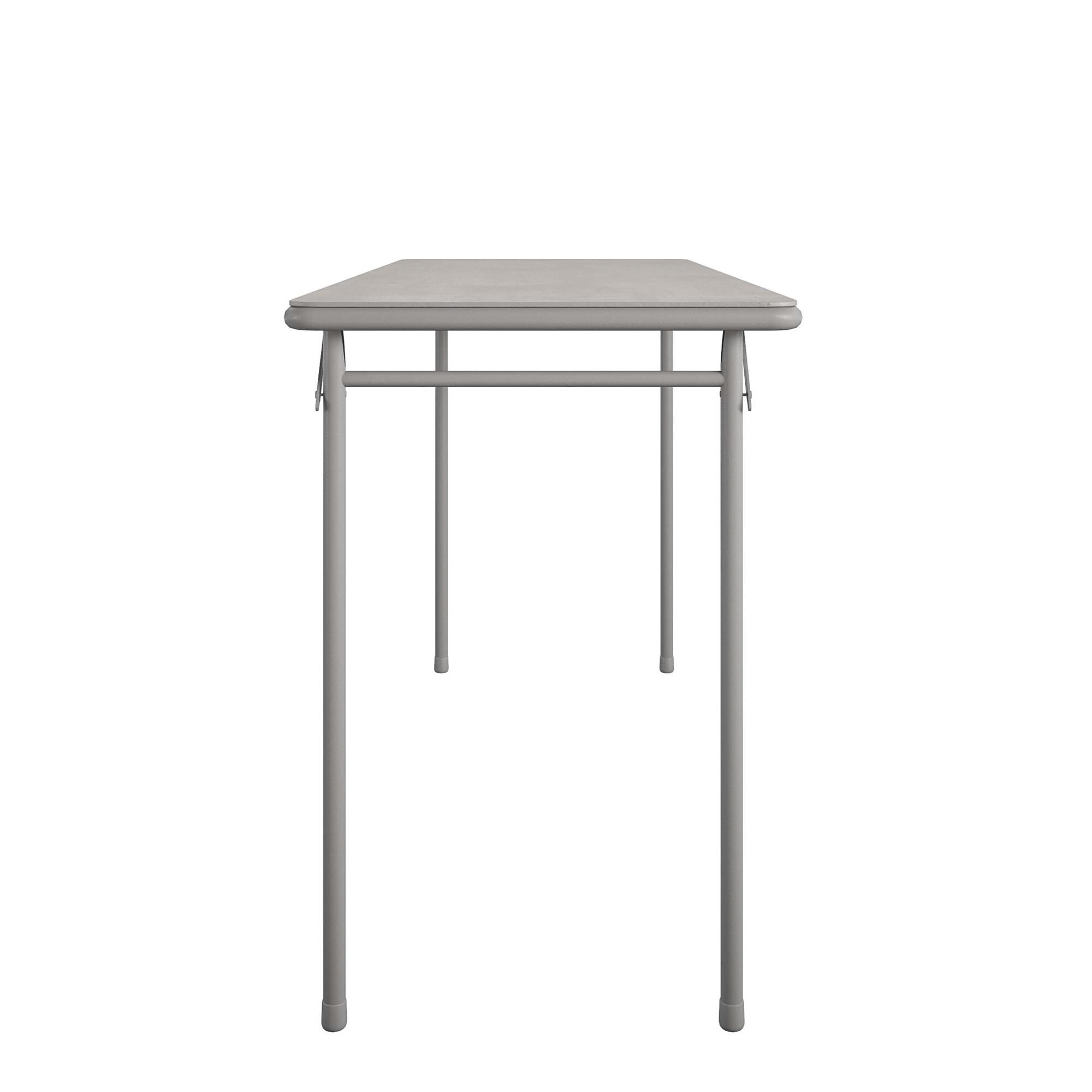 COSCO 48'' Gray Vinyl Top Folding Table