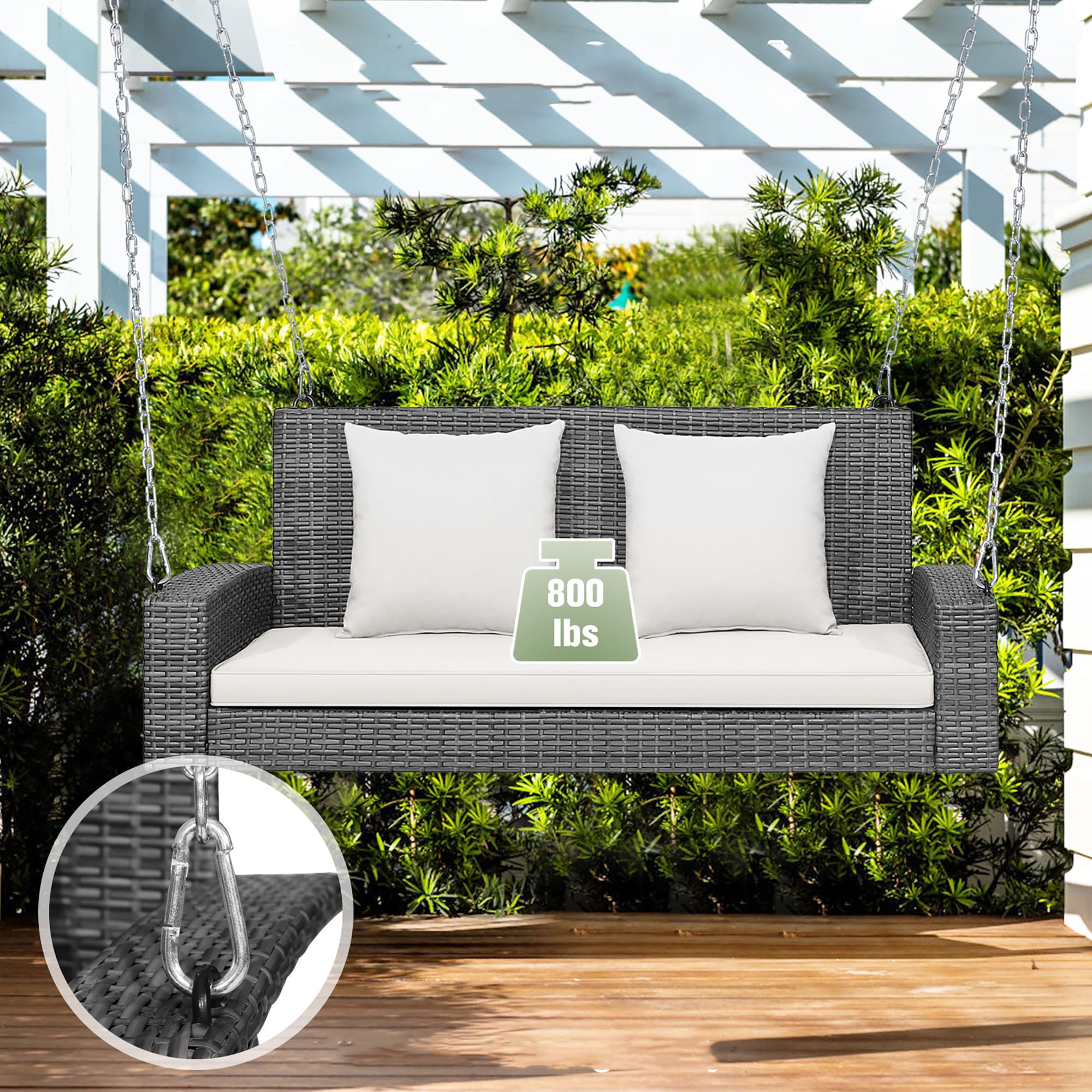 Costway HW69619WH Patio-Chairs - View #2