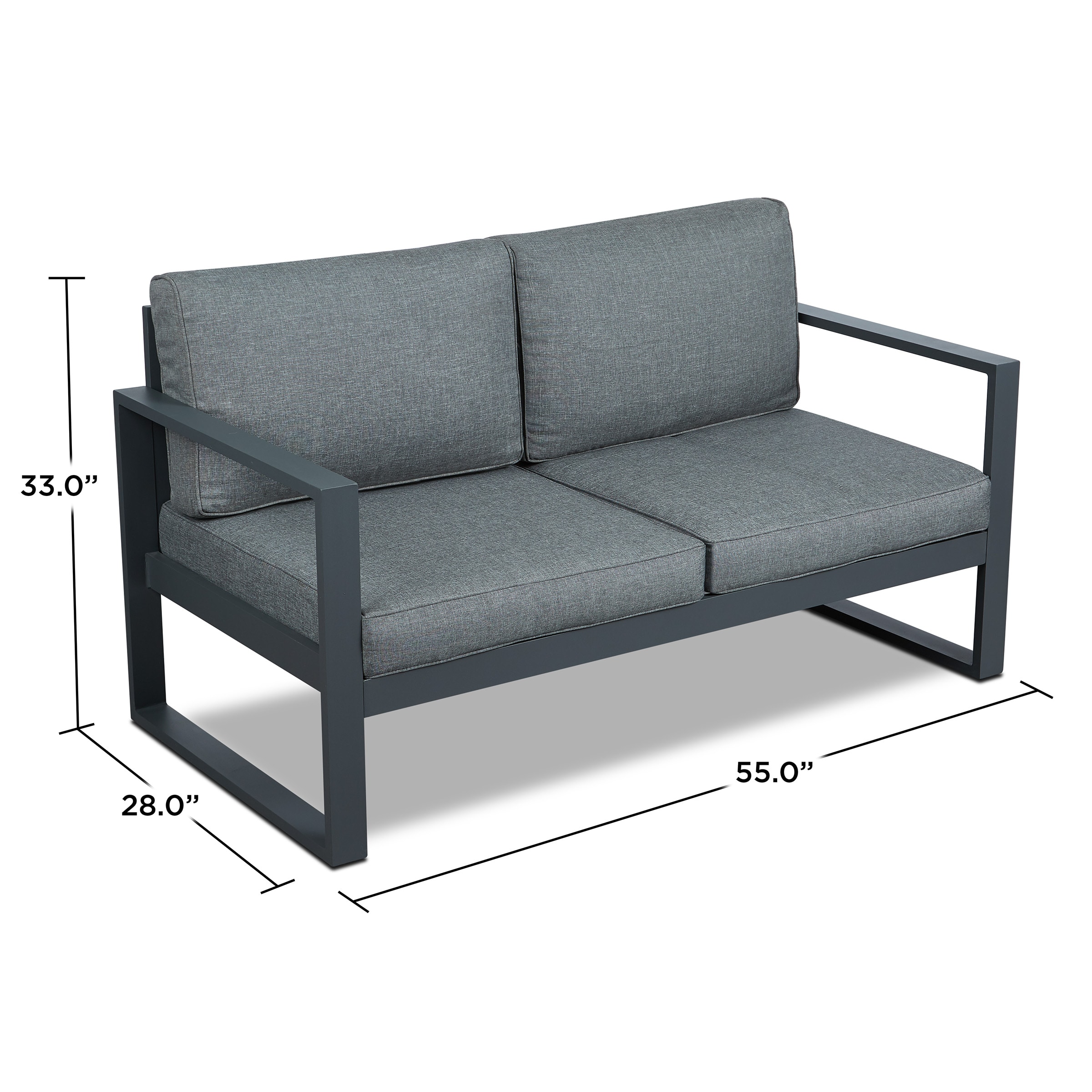 Real Flame 9624-GRY Patio-Sofas-Daybeds - View #4