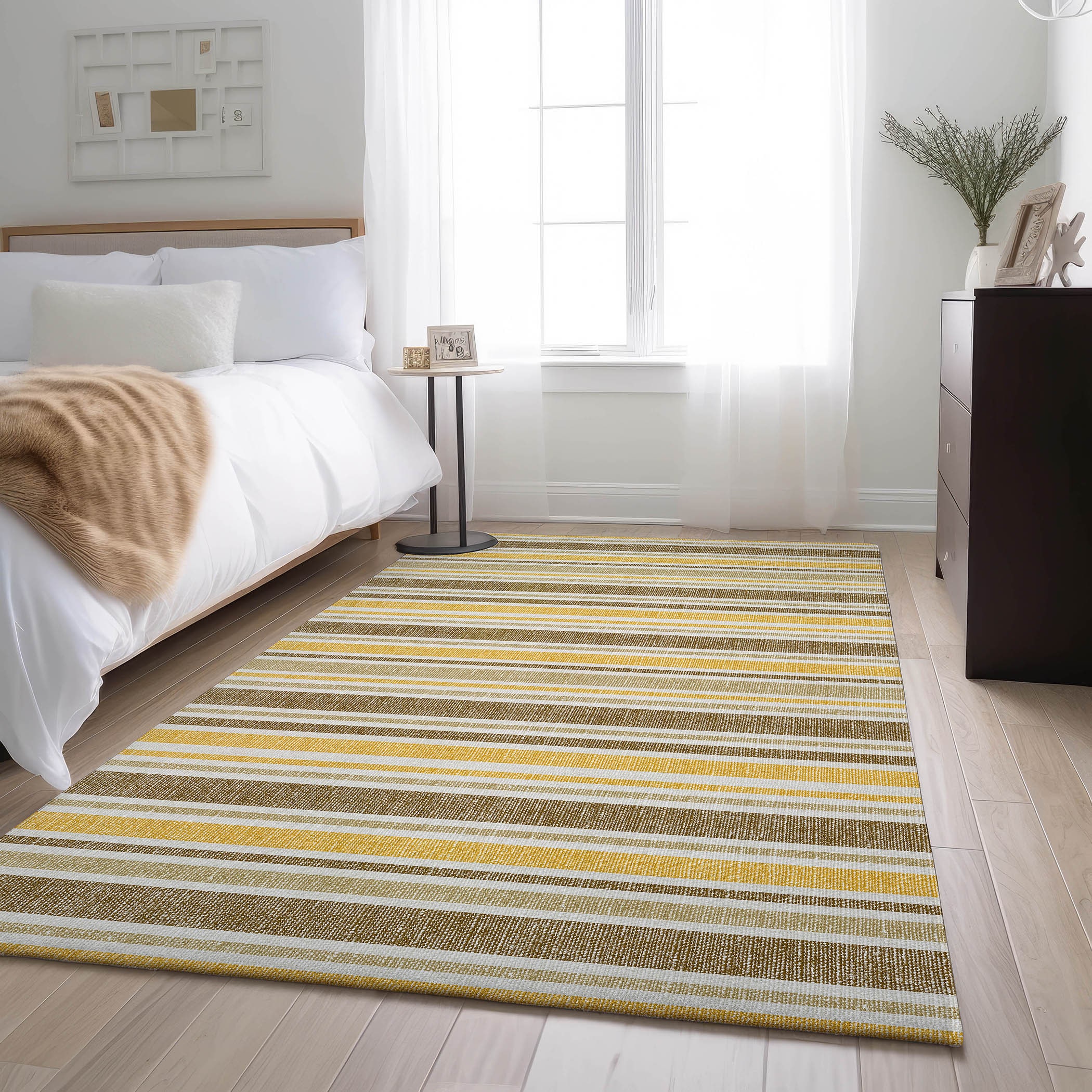 Addison Rugs AMF558FE3X5 Mayfield AMF558FE 3 x 5 (ft) Loomed Polyester Fern Rectangular Indoor Geometric Machine washable Area rug