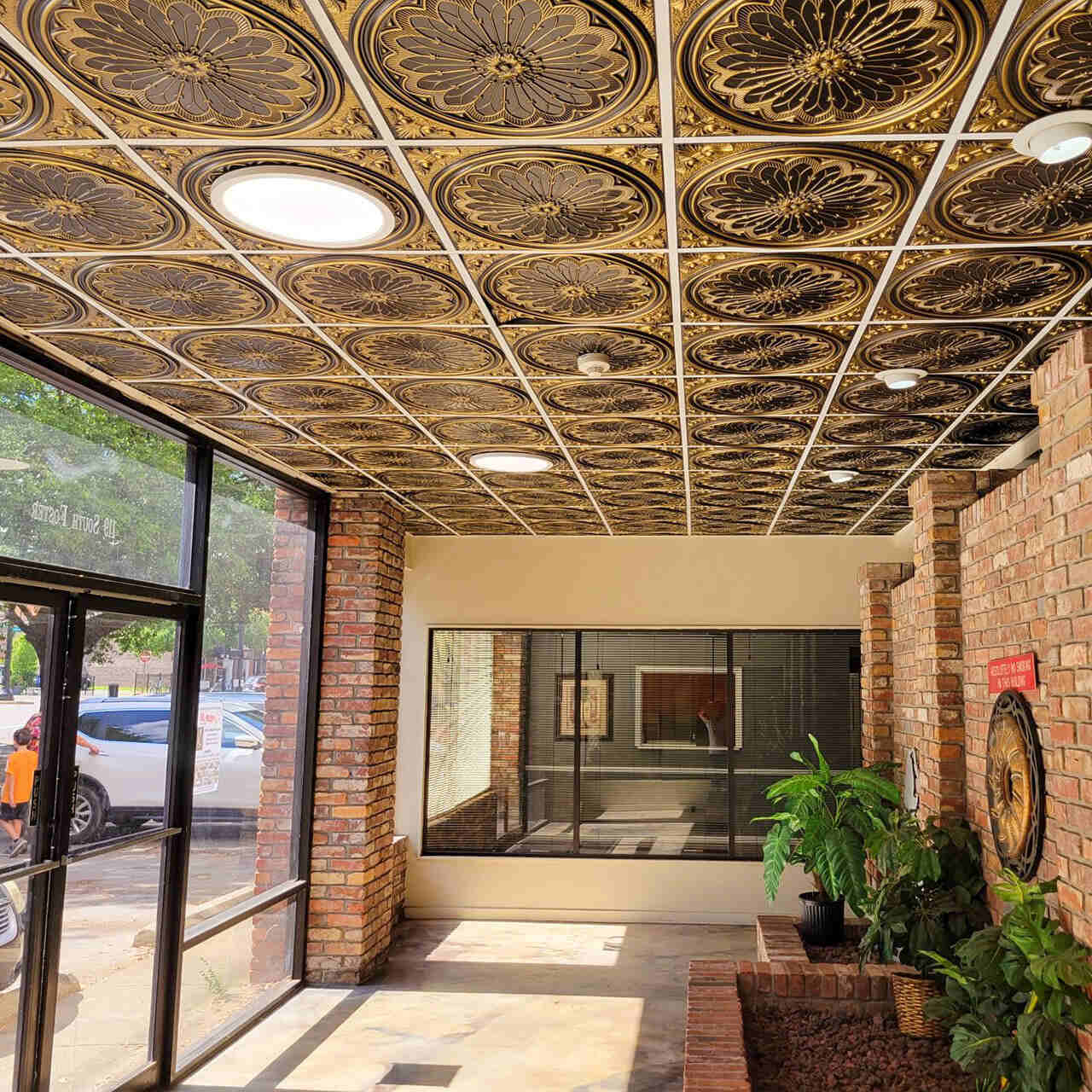 From Plain to Beautiful in Hours 238AG-24X24-10 Ceiling-Tile - View #4